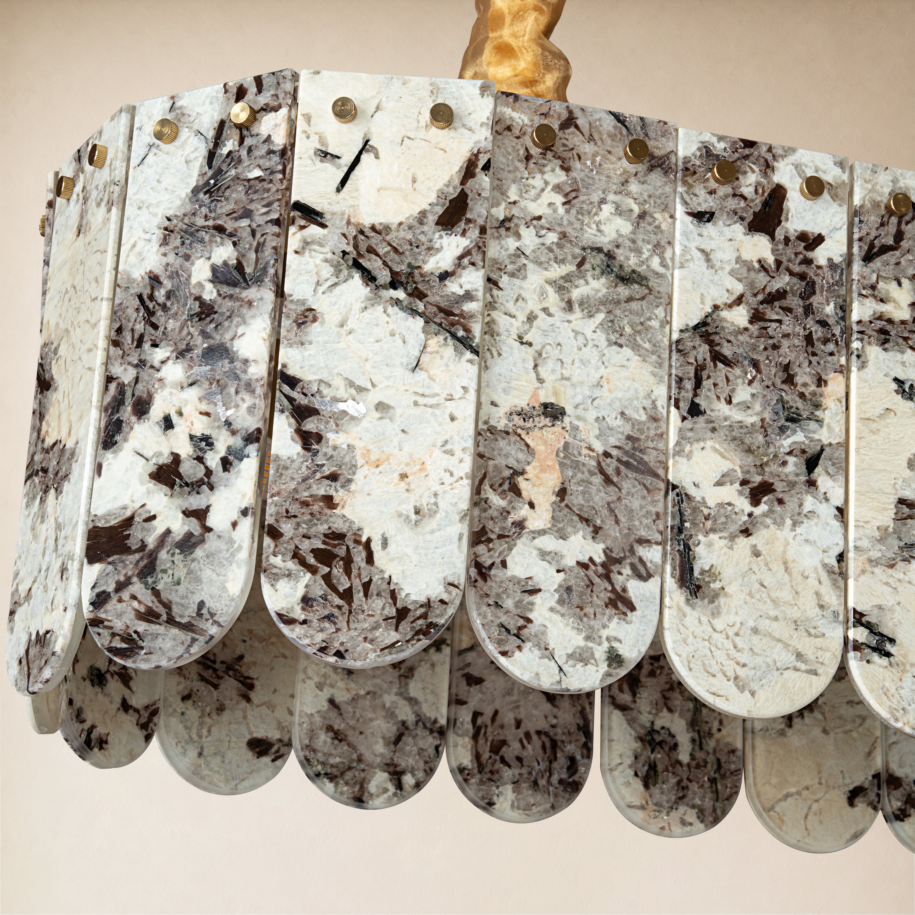 Pietra Quartzite Linear Panel Chandelier 35.4"W