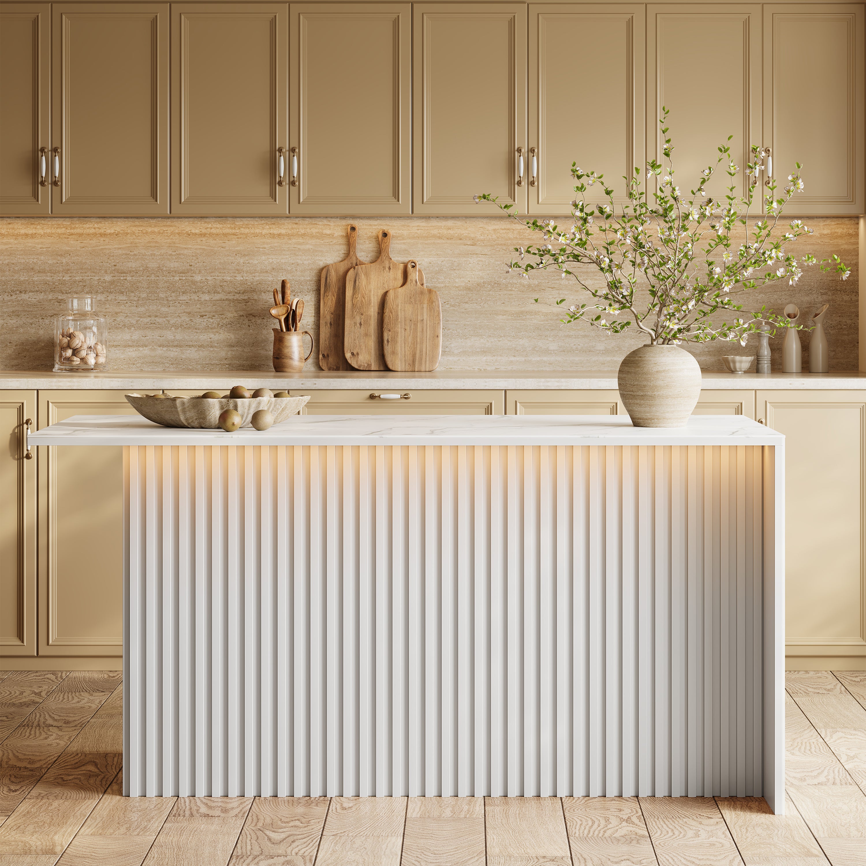 Nare Kitchen Island 71"W