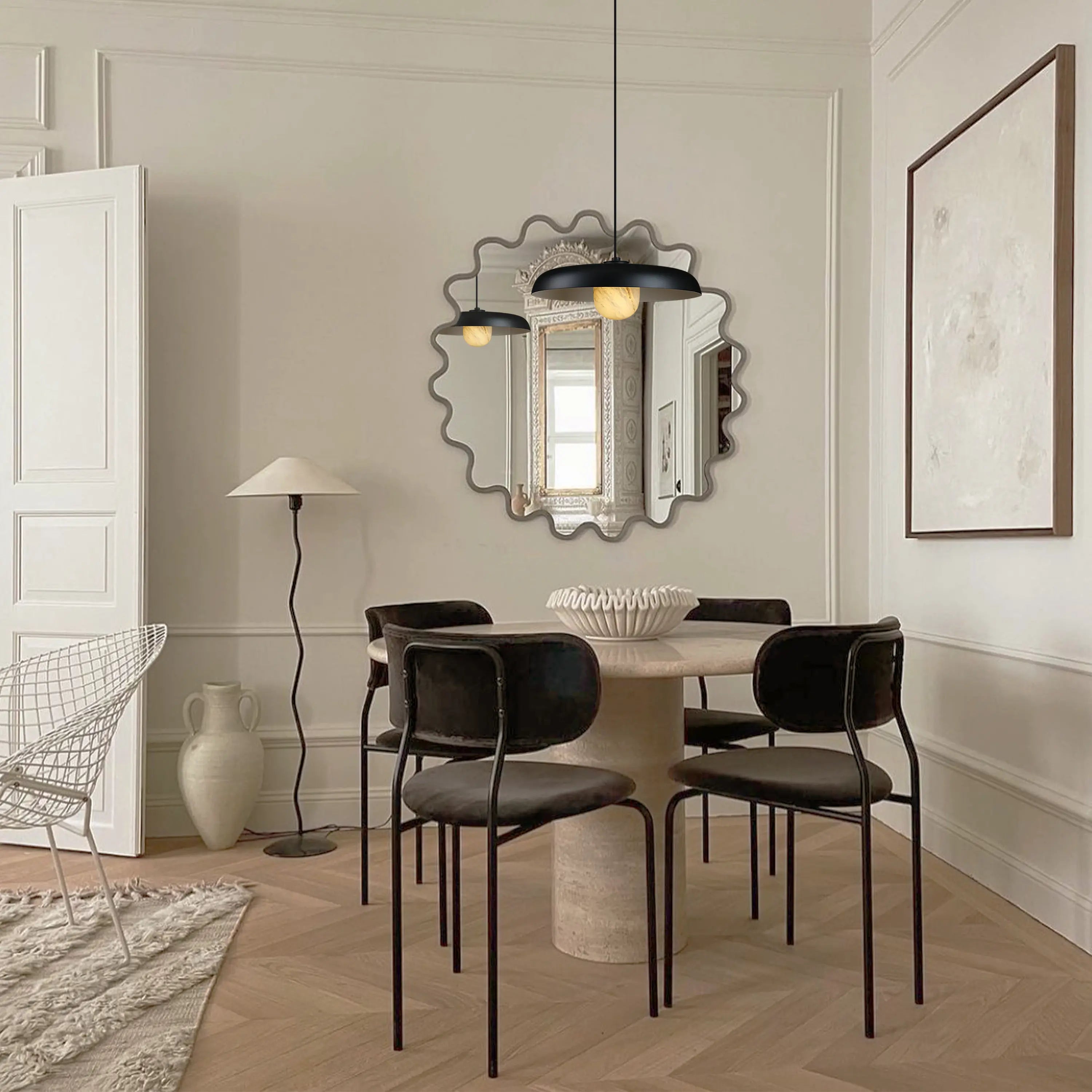 Minera Alabaster Pendant Light 16"D