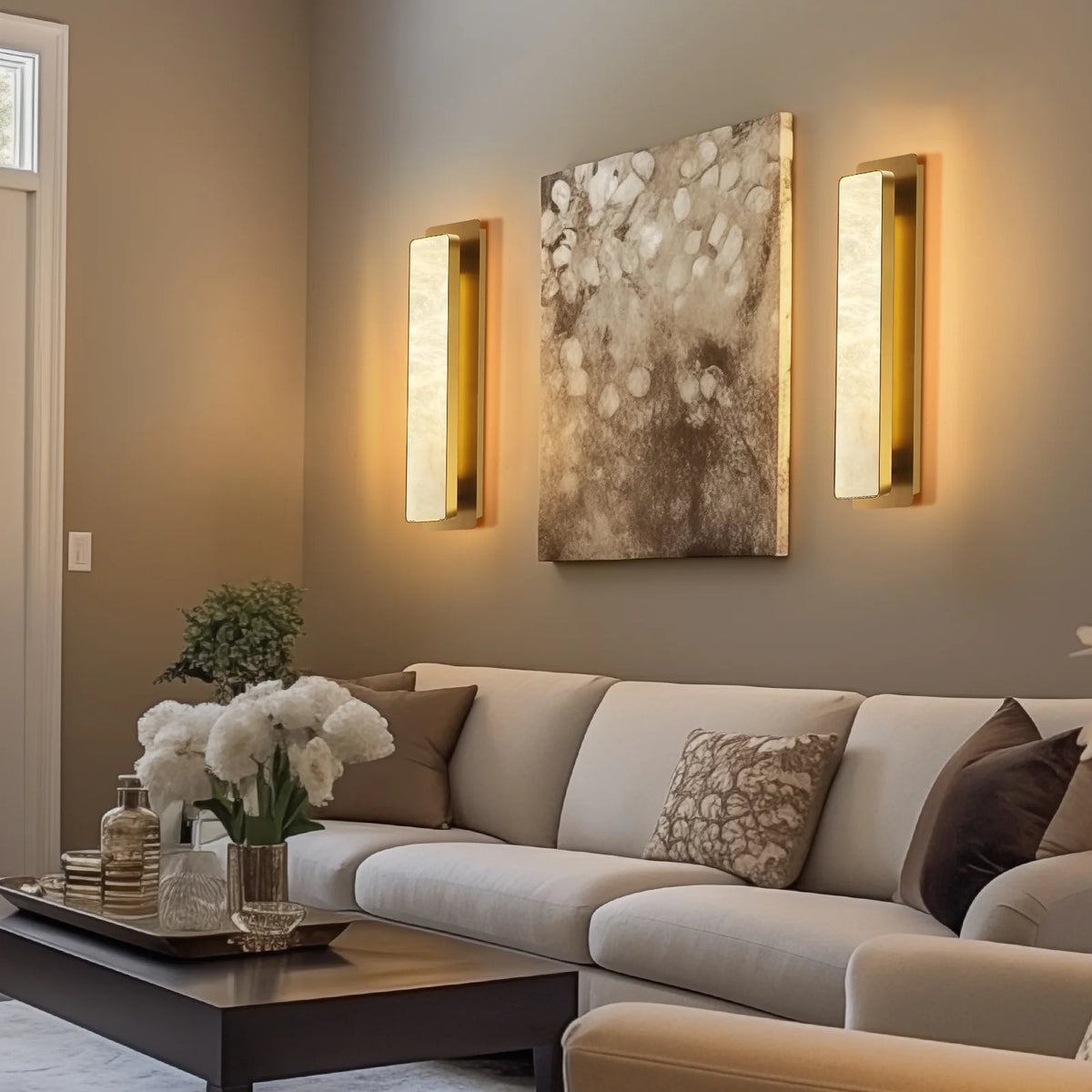 Mintreux Alabaster Wall Sconces 20"H