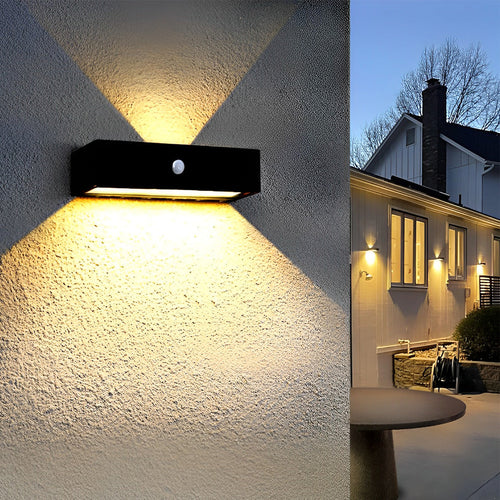 Vallum Rectangular Outdoor Up Down Wall Light