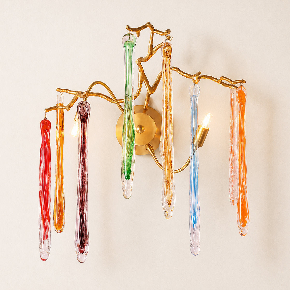 Nivalia Crystal Branch Wall Sconce