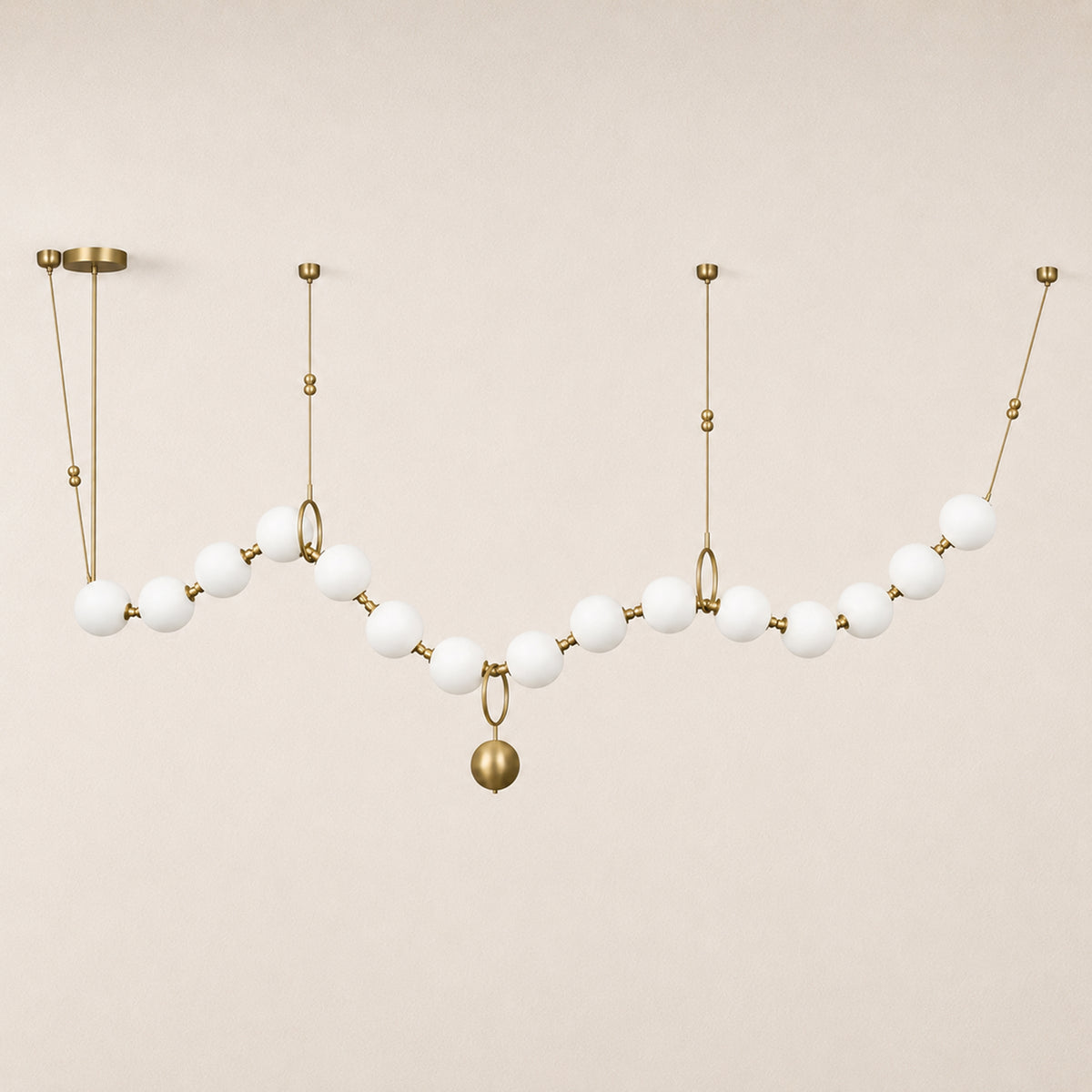 Celestine Necklace Glass Pendant