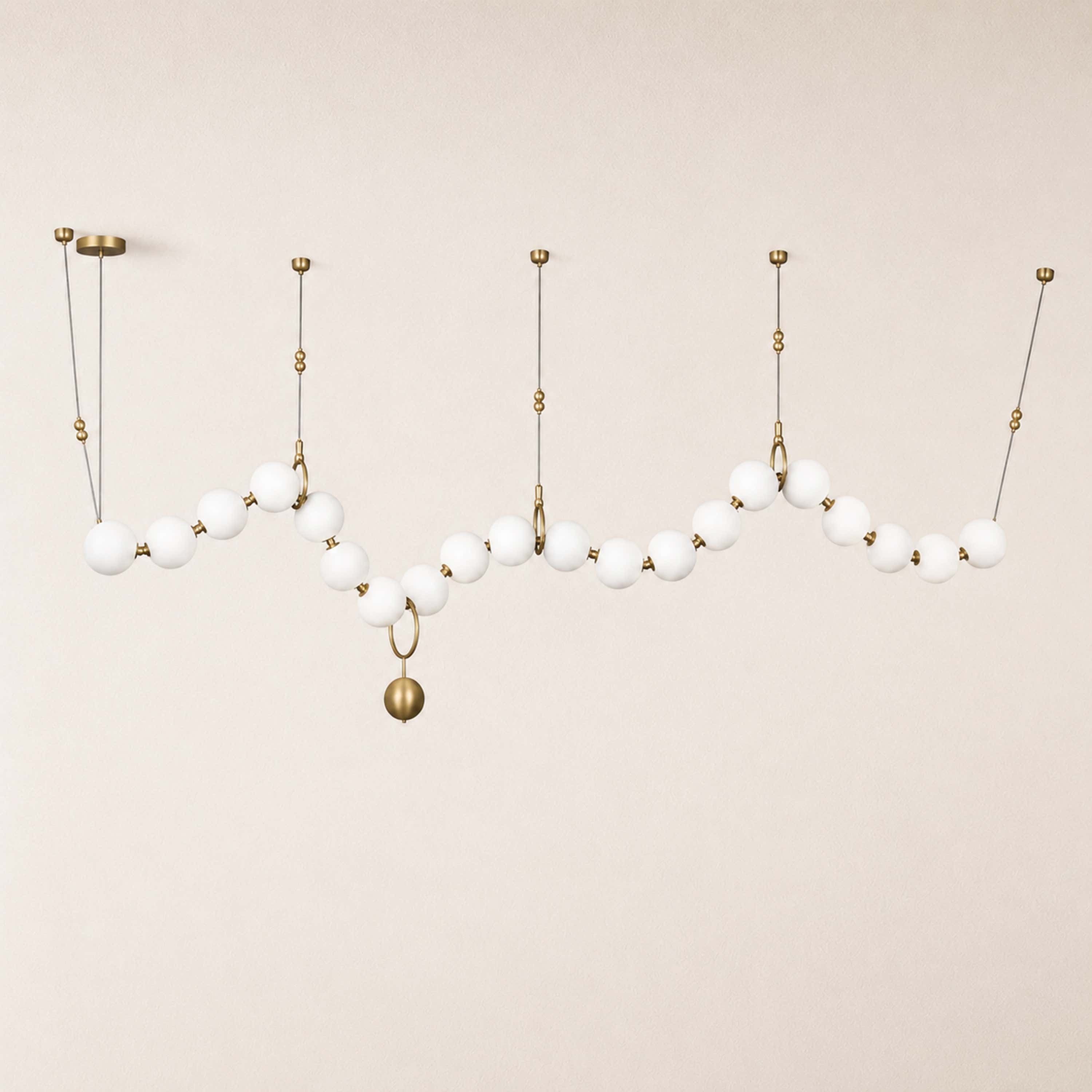 Celestine Necklace Glass Pendant