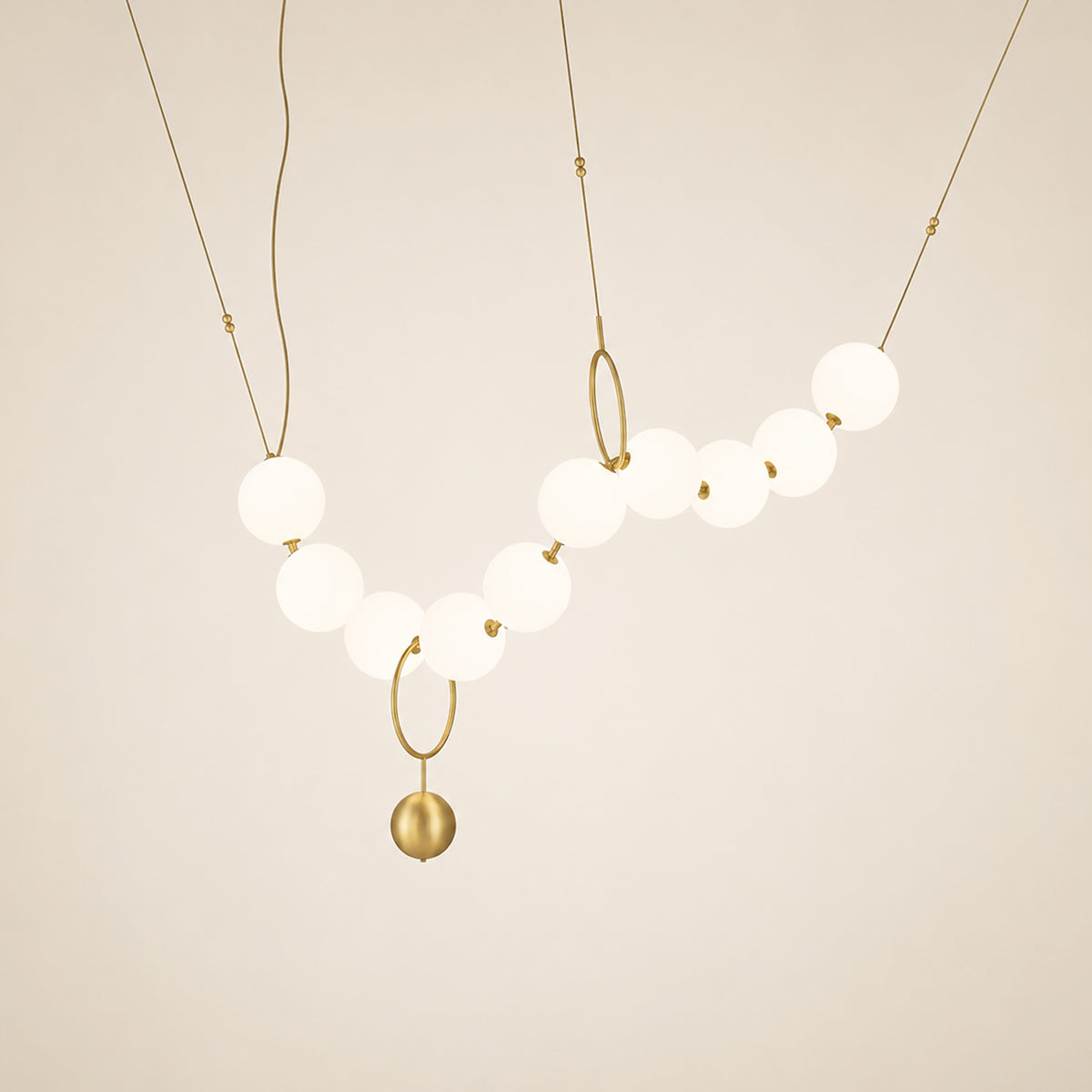 Celestine Necklace Glass Pendant