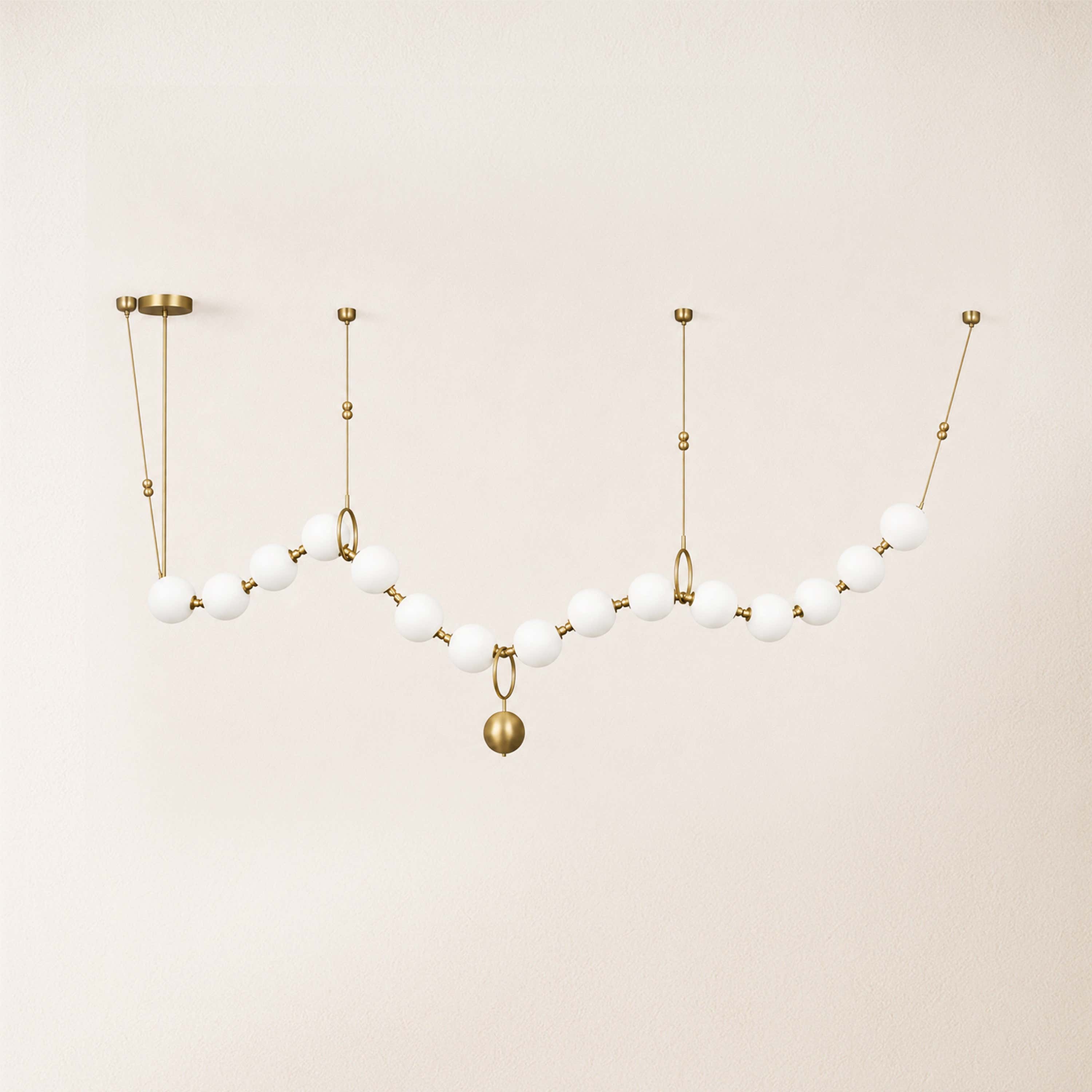 Celestine Necklace Glass Pendant