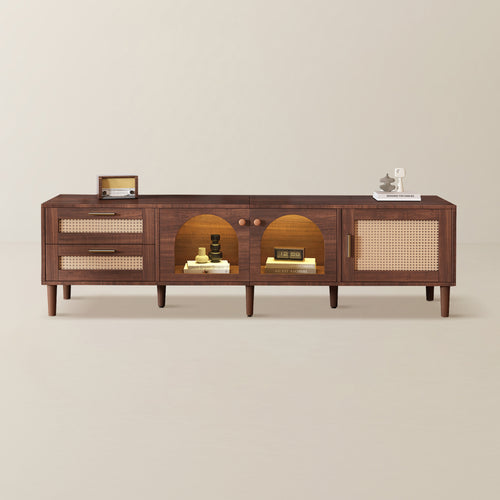 Nelo Rattan-inspired Media Console 70"