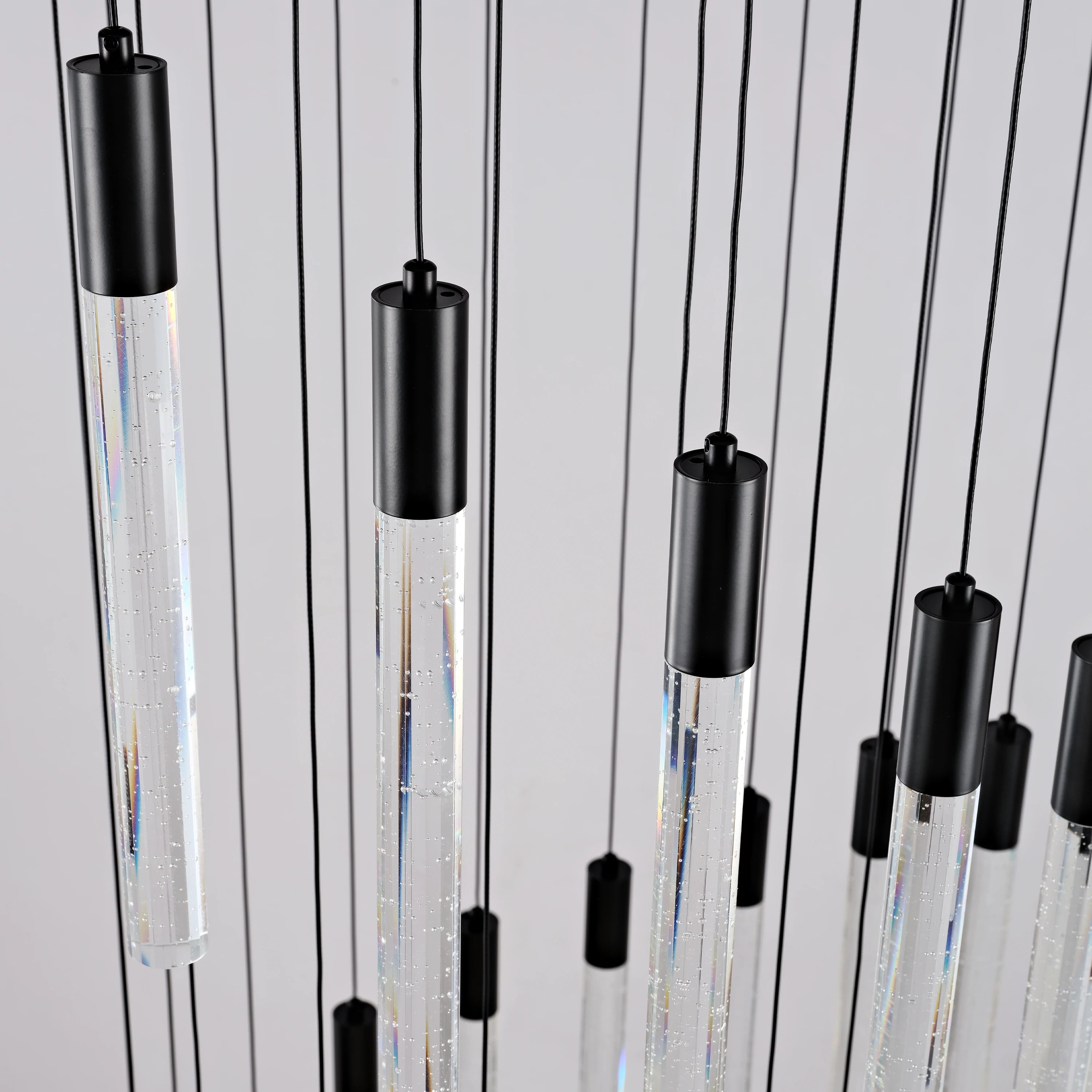 Nova Cascade Modern LED High Ceiling Chandelier 24"D