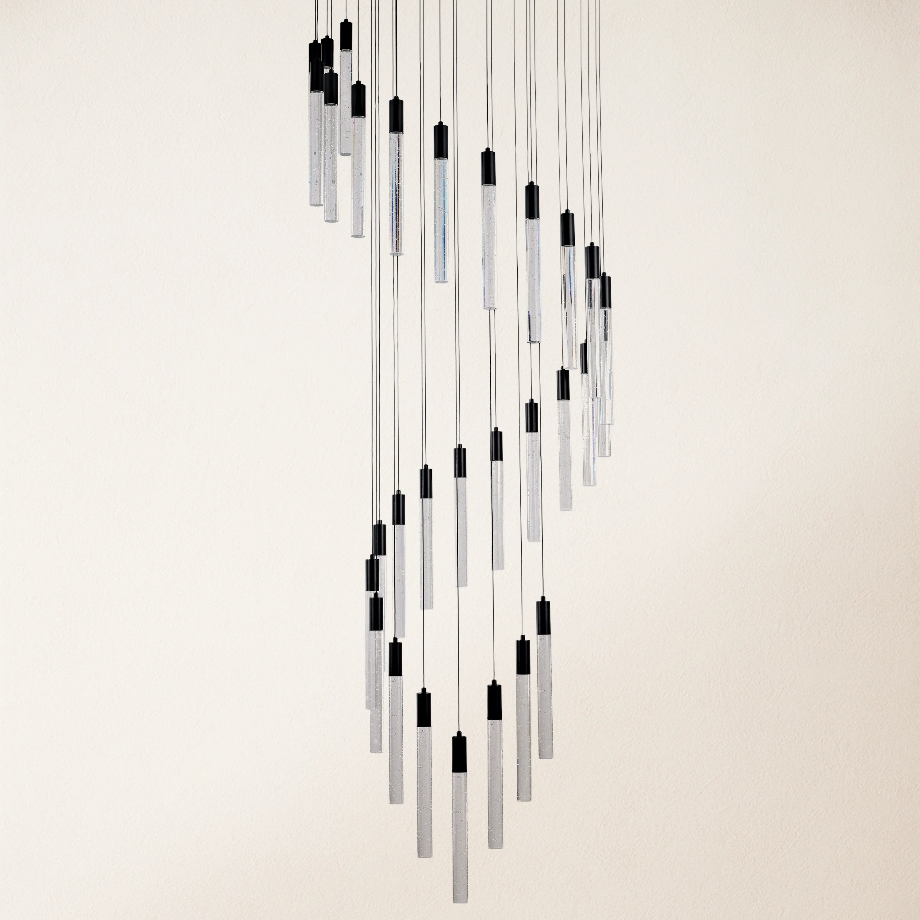 Nova Cascade Modern LED High Ceiling Chandelier 24"D