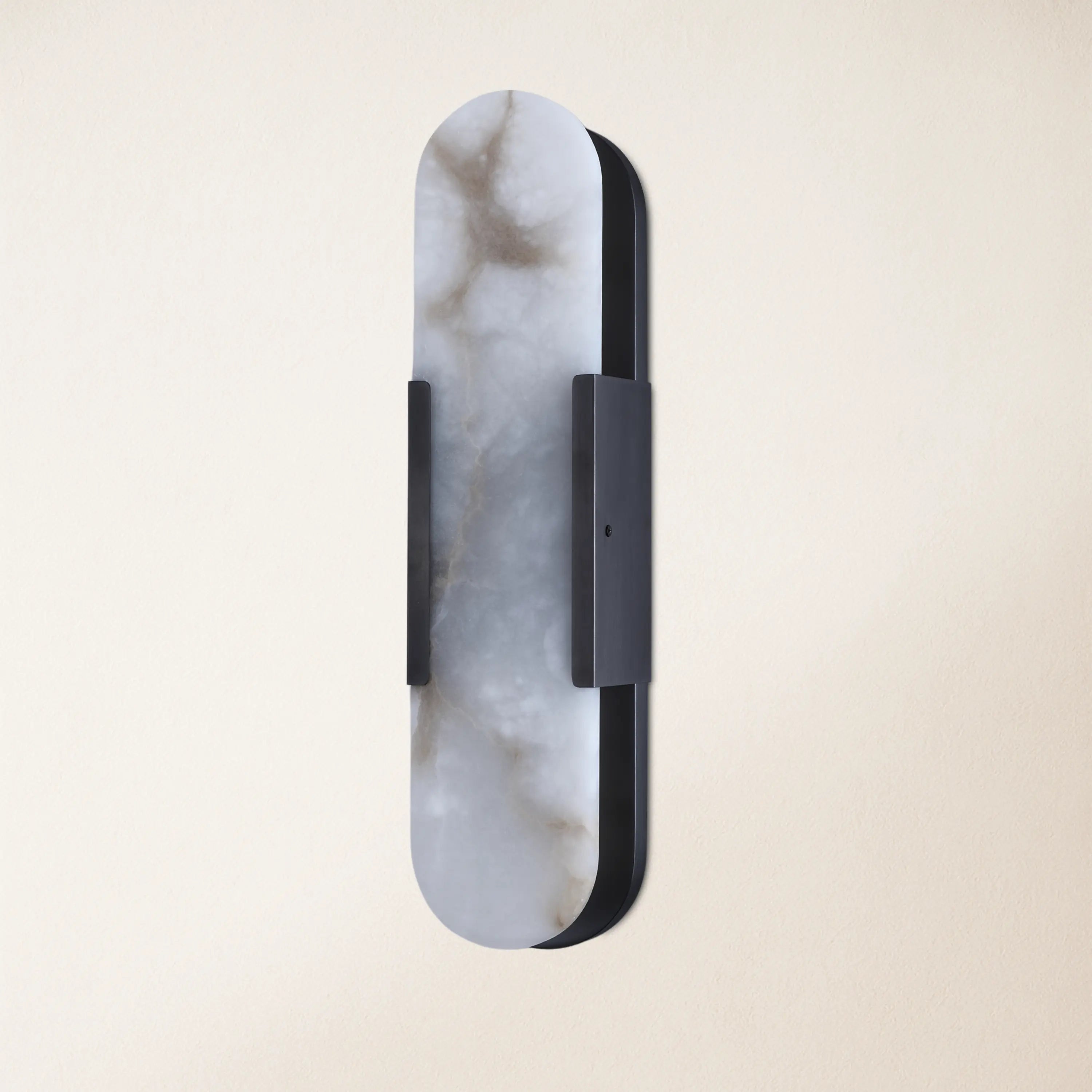 OpalEdge Alabaster Oval Wall Sconce 19.7"H