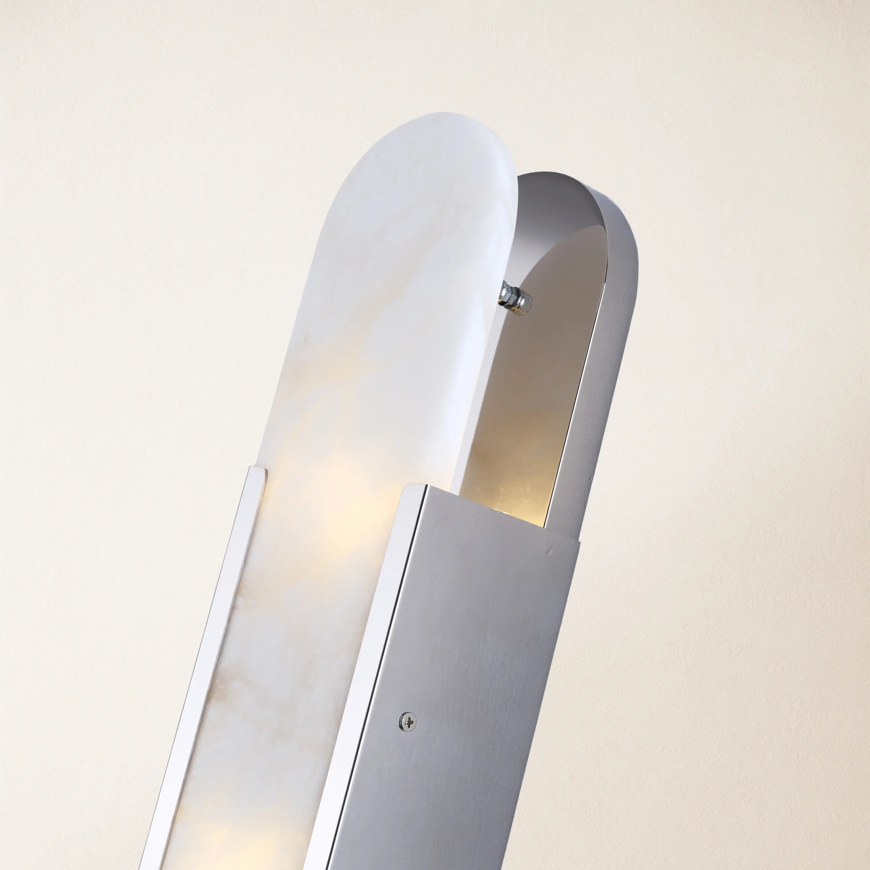 OpalEdge Alabaster Oval Wall Sconce 20"H