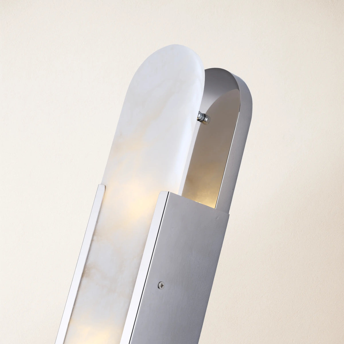 OpalEdge Alabaster Oval Wall Sconce 20"H