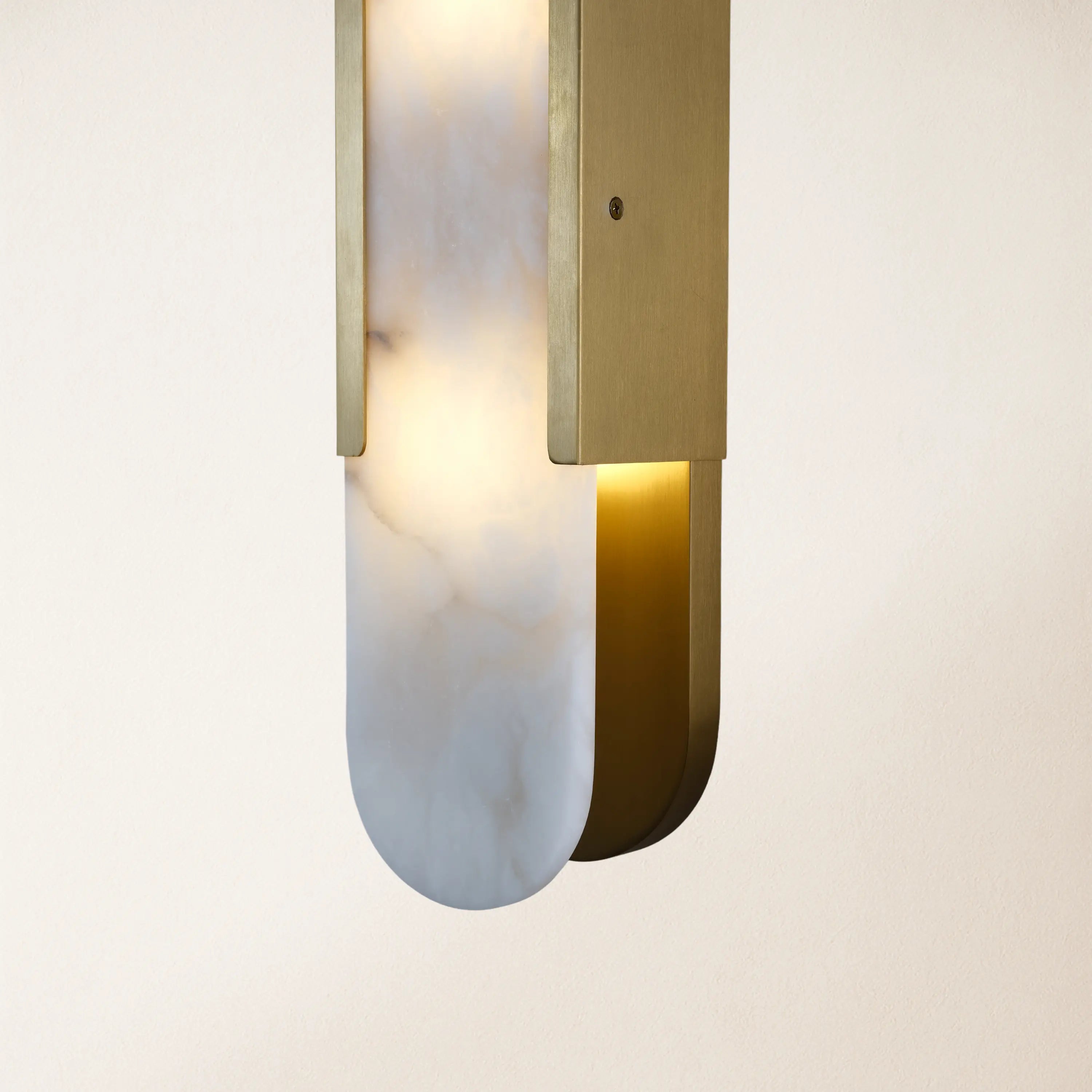 OpalEdge Alabaster Oval Wall Sconce 19.7"H