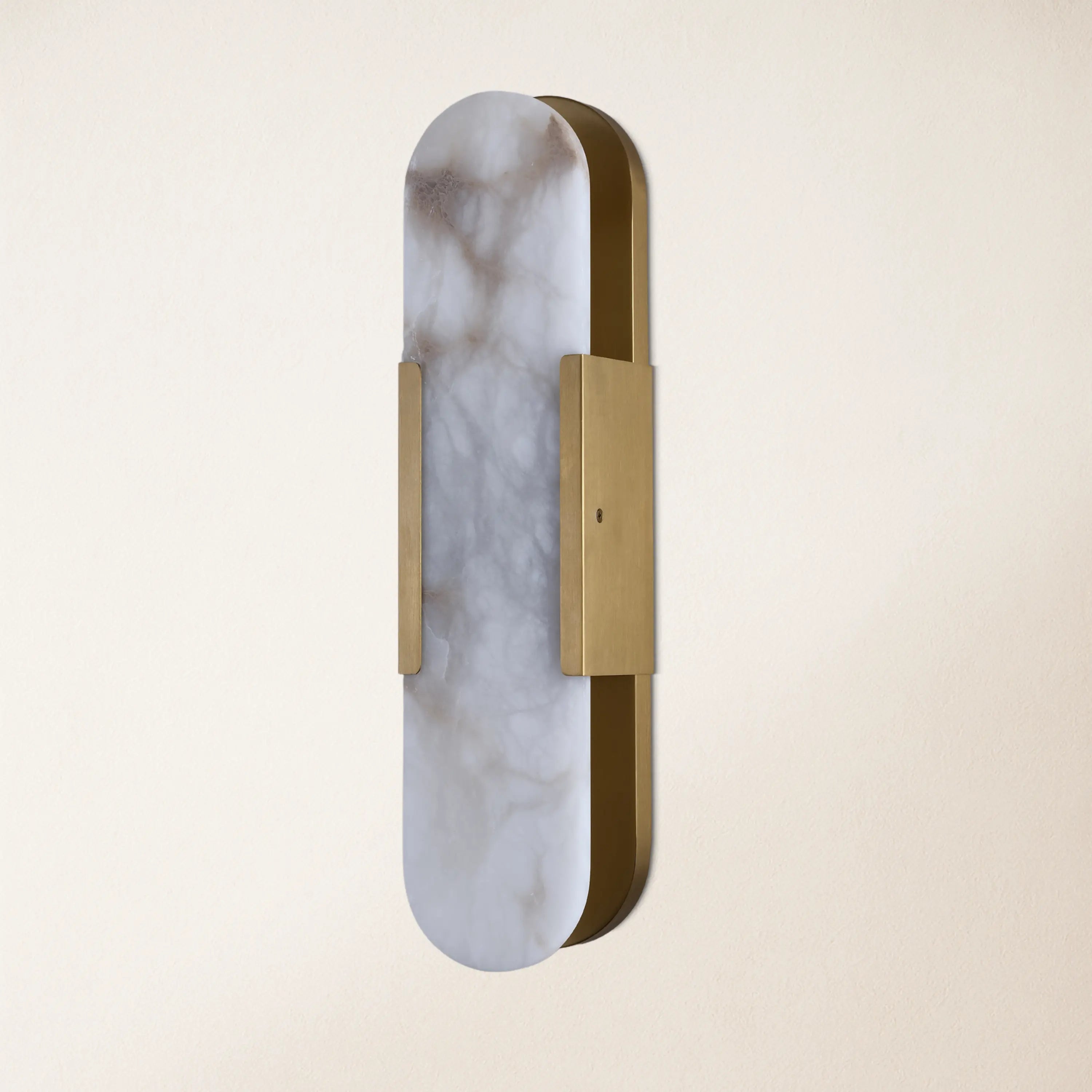 OpalEdge Alabaster Oval Wall Sconce 19.7"H