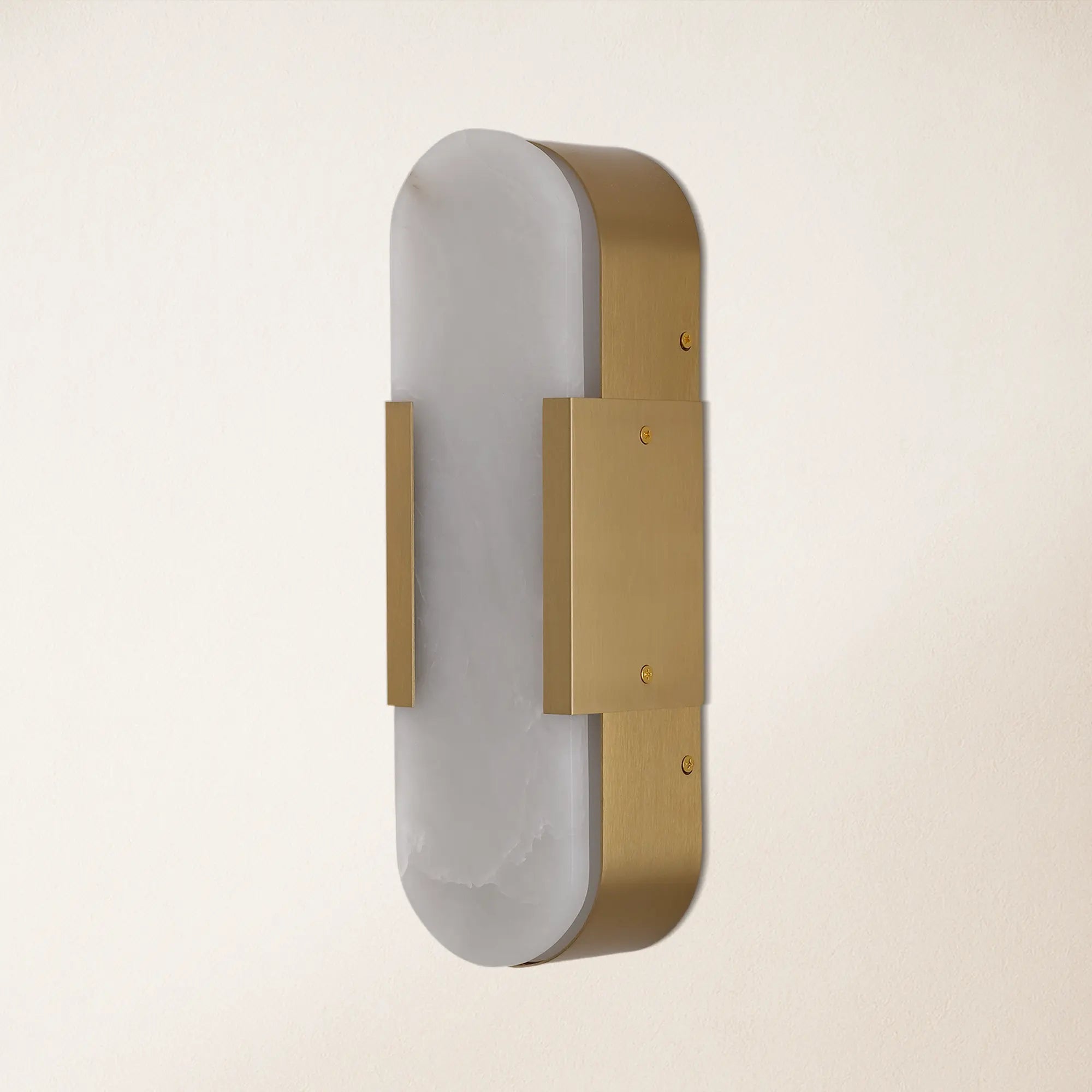 OpalEdge Alabaster Wall Sconce 13.8"H