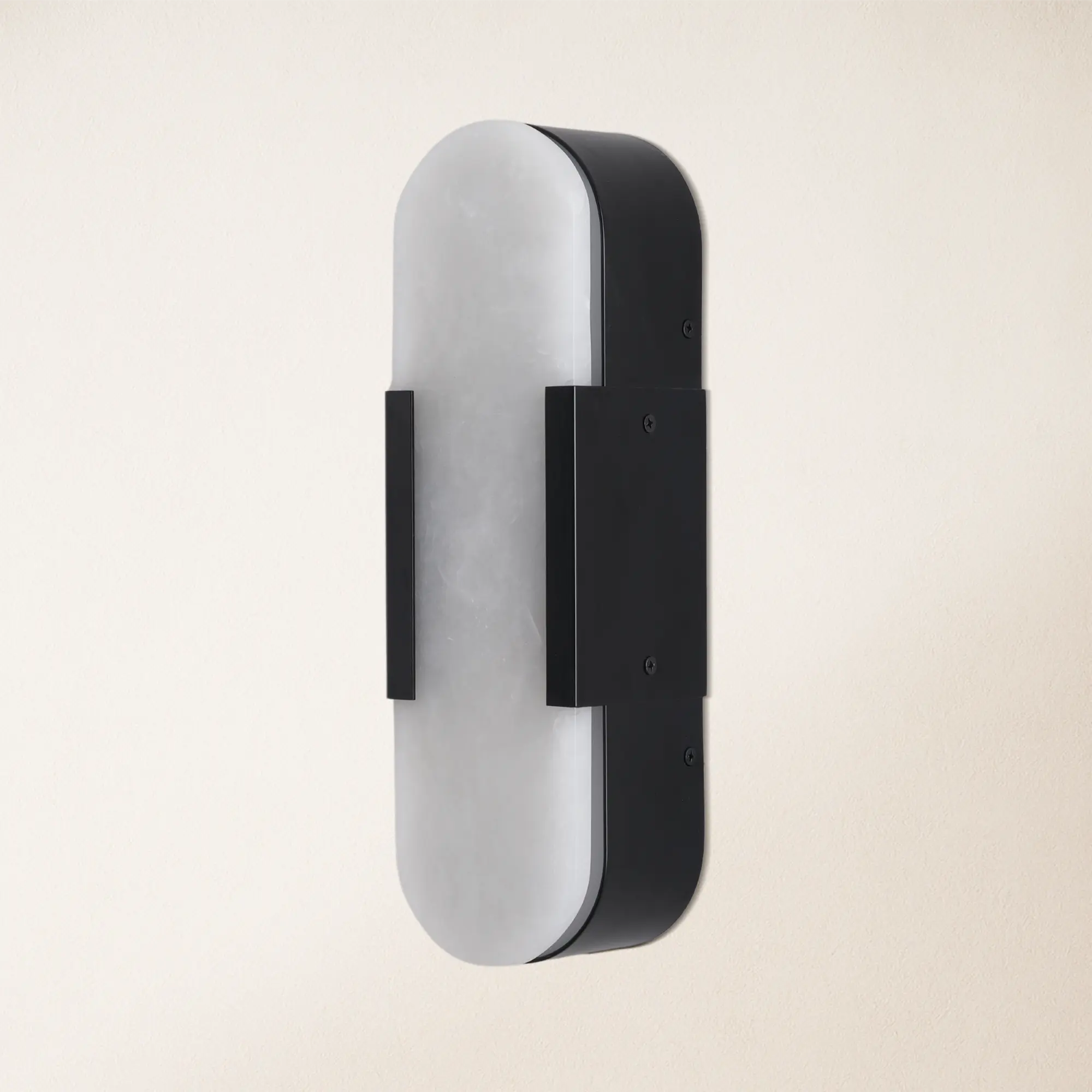 OpalEdge Alabaster Wall Sconce 13.8"H