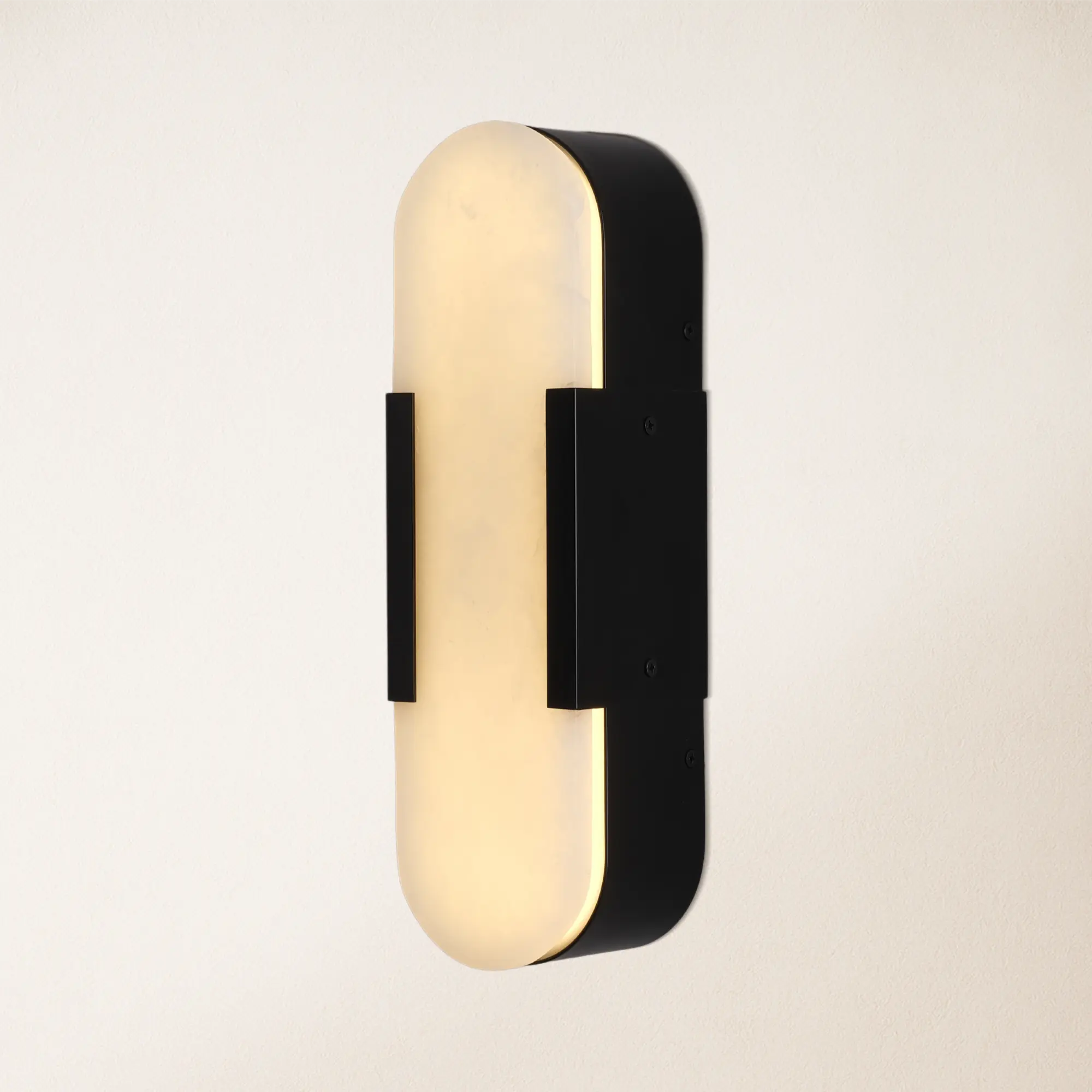 OpalEdge Alabaster Wall Sconce 13.8"H
