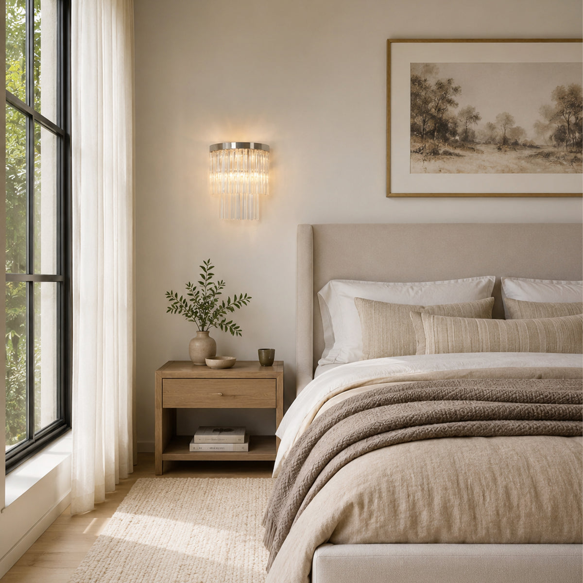 Prismari Tiered Glass Wall Sconce