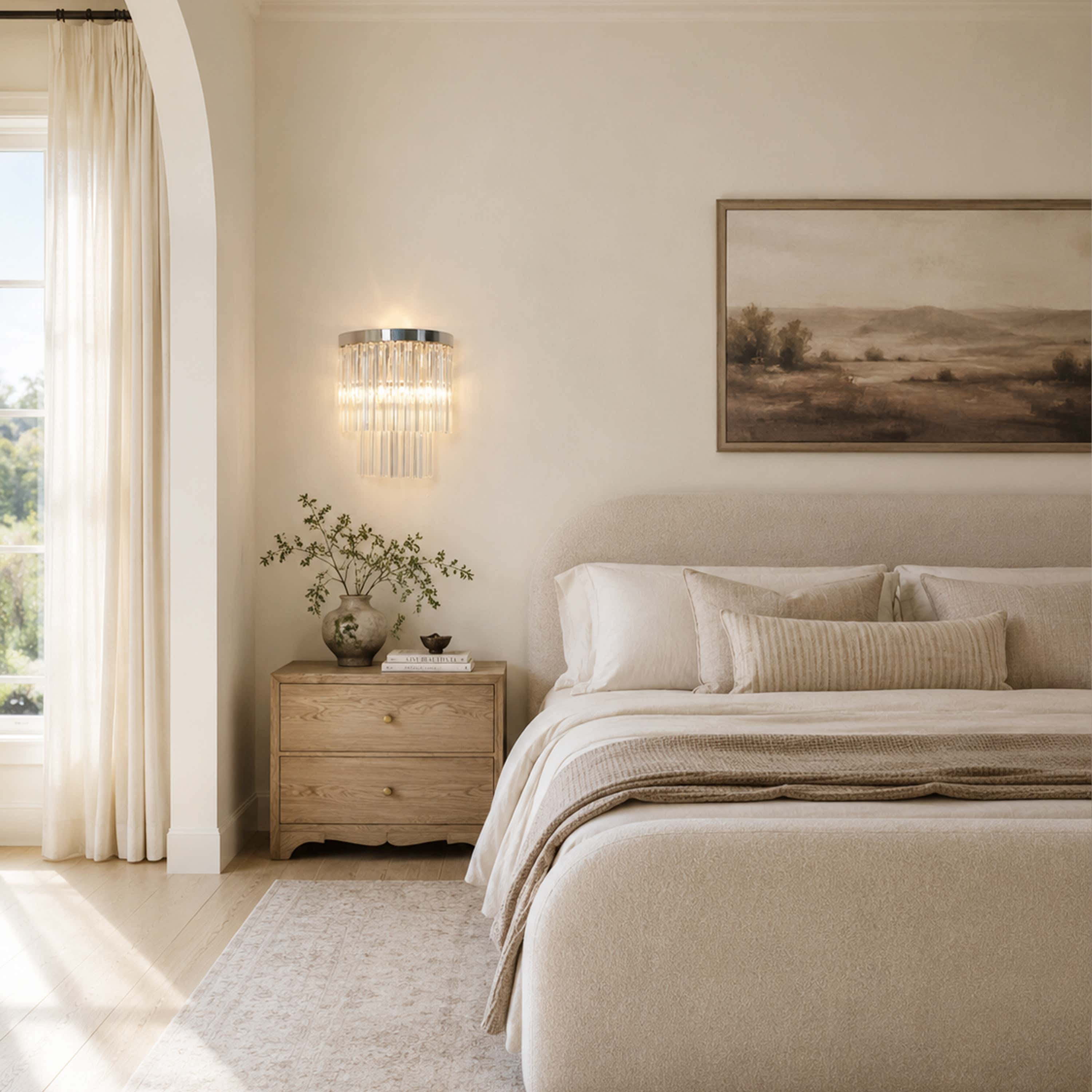 Prismari Tiered Glass Wall Sconce