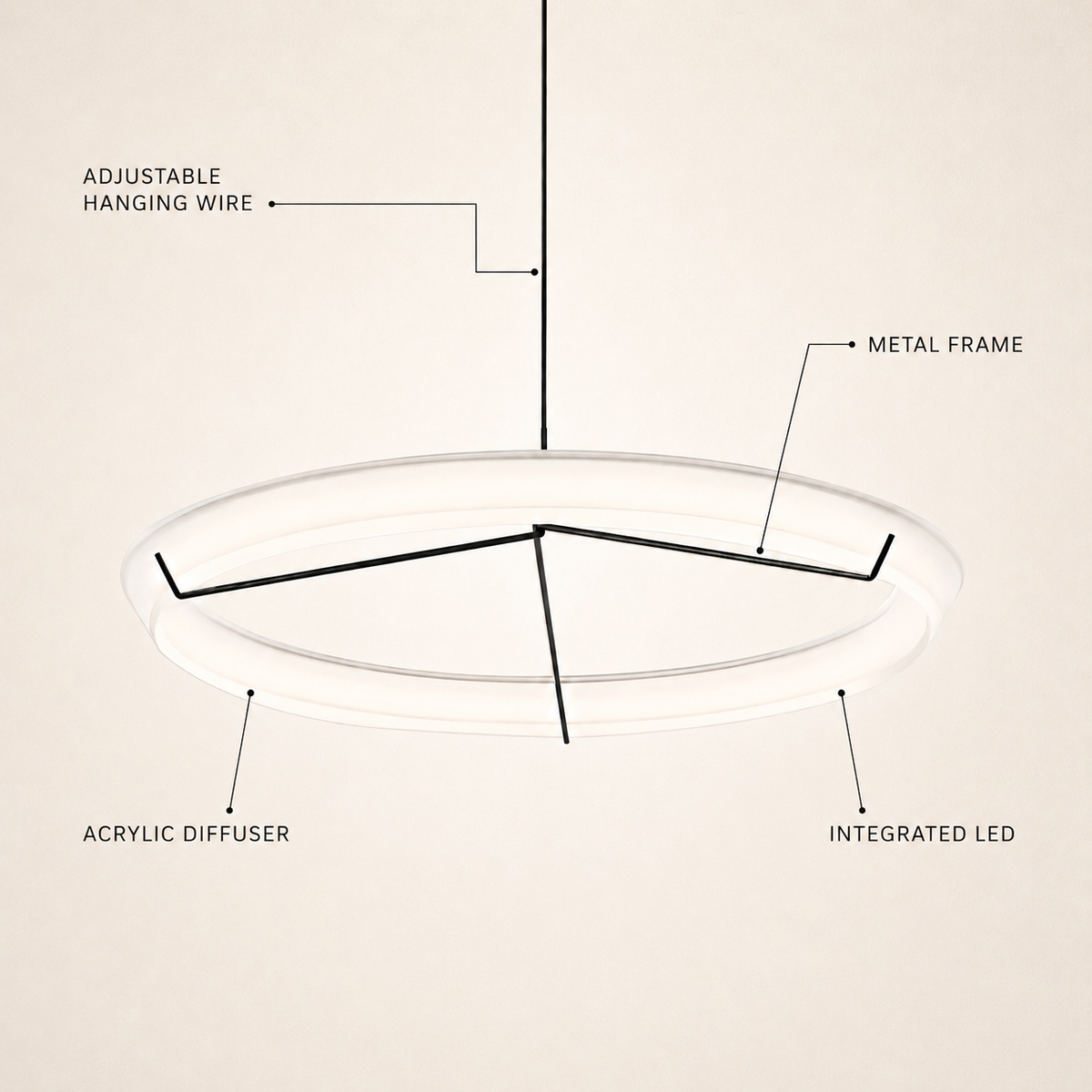 Vellure Acrylic Pendant