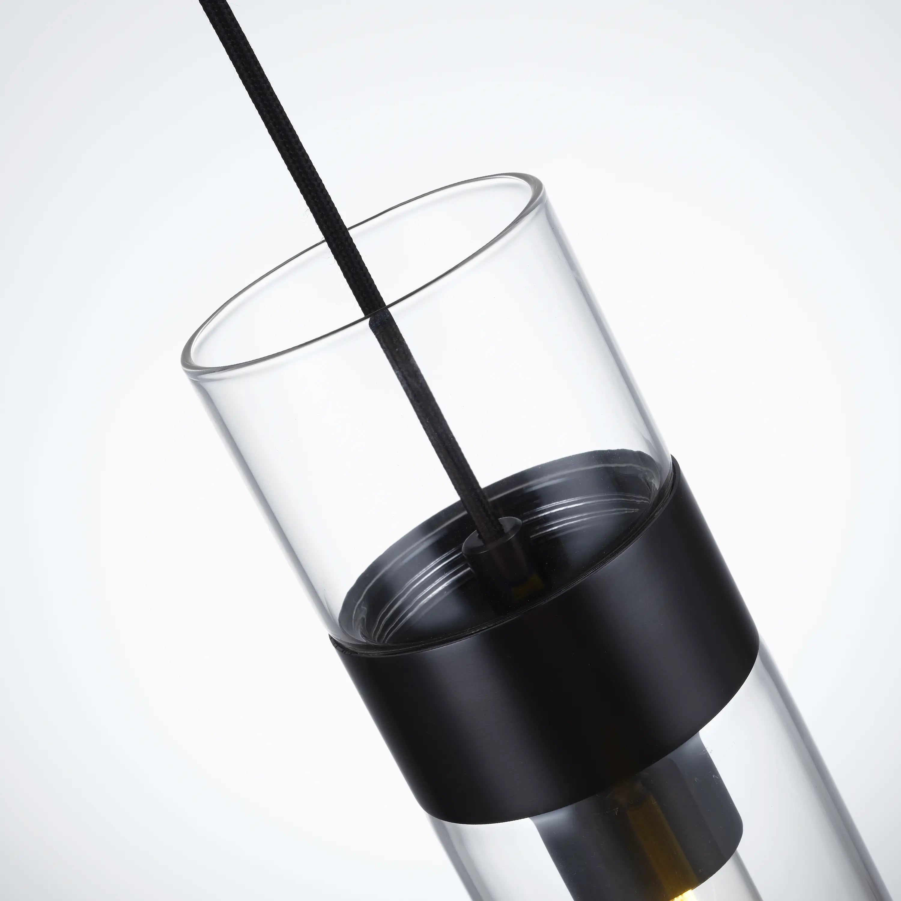 Cylora Glass Tube Pendant 3.8''H