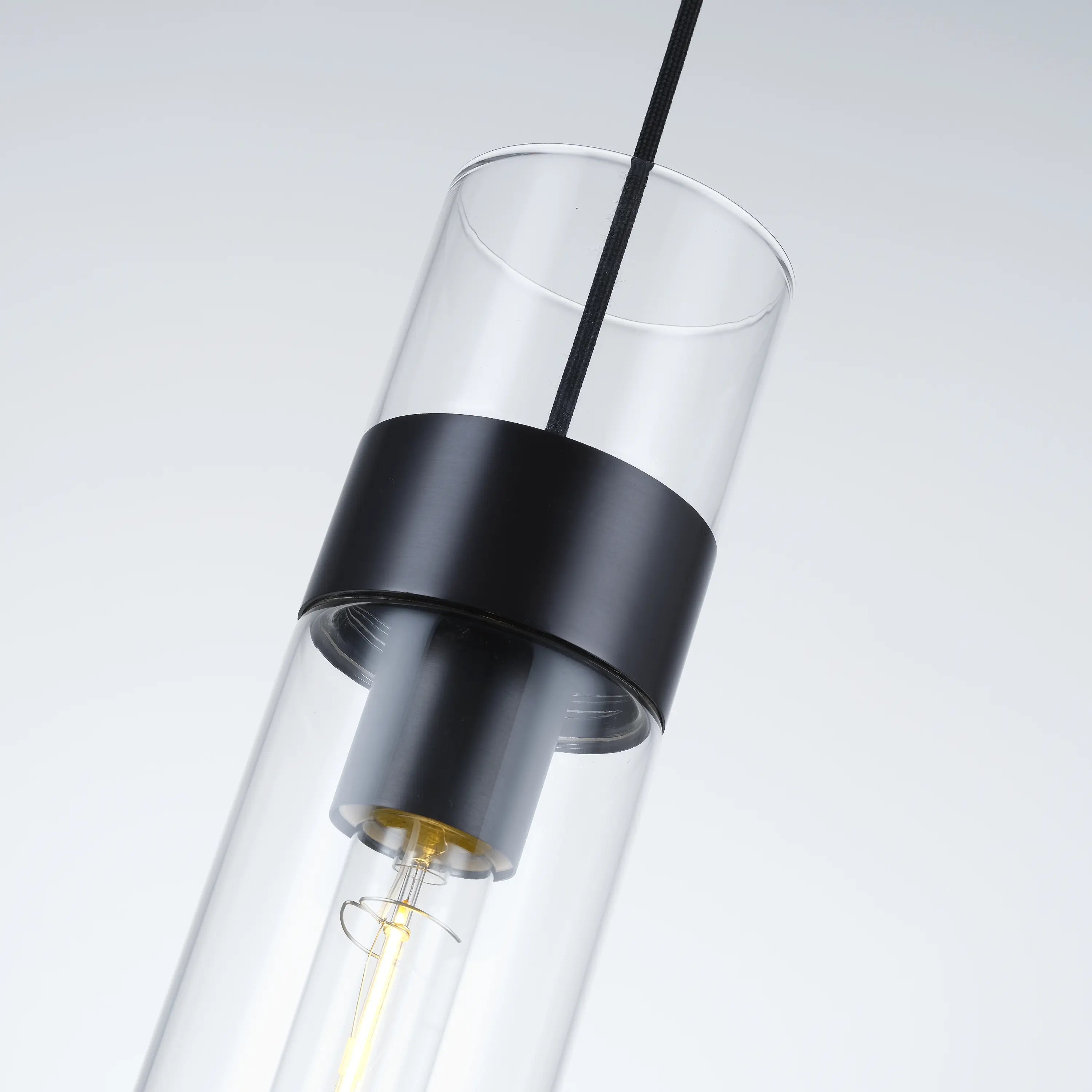 Cylora Glass Tube Pendant 3.8''H