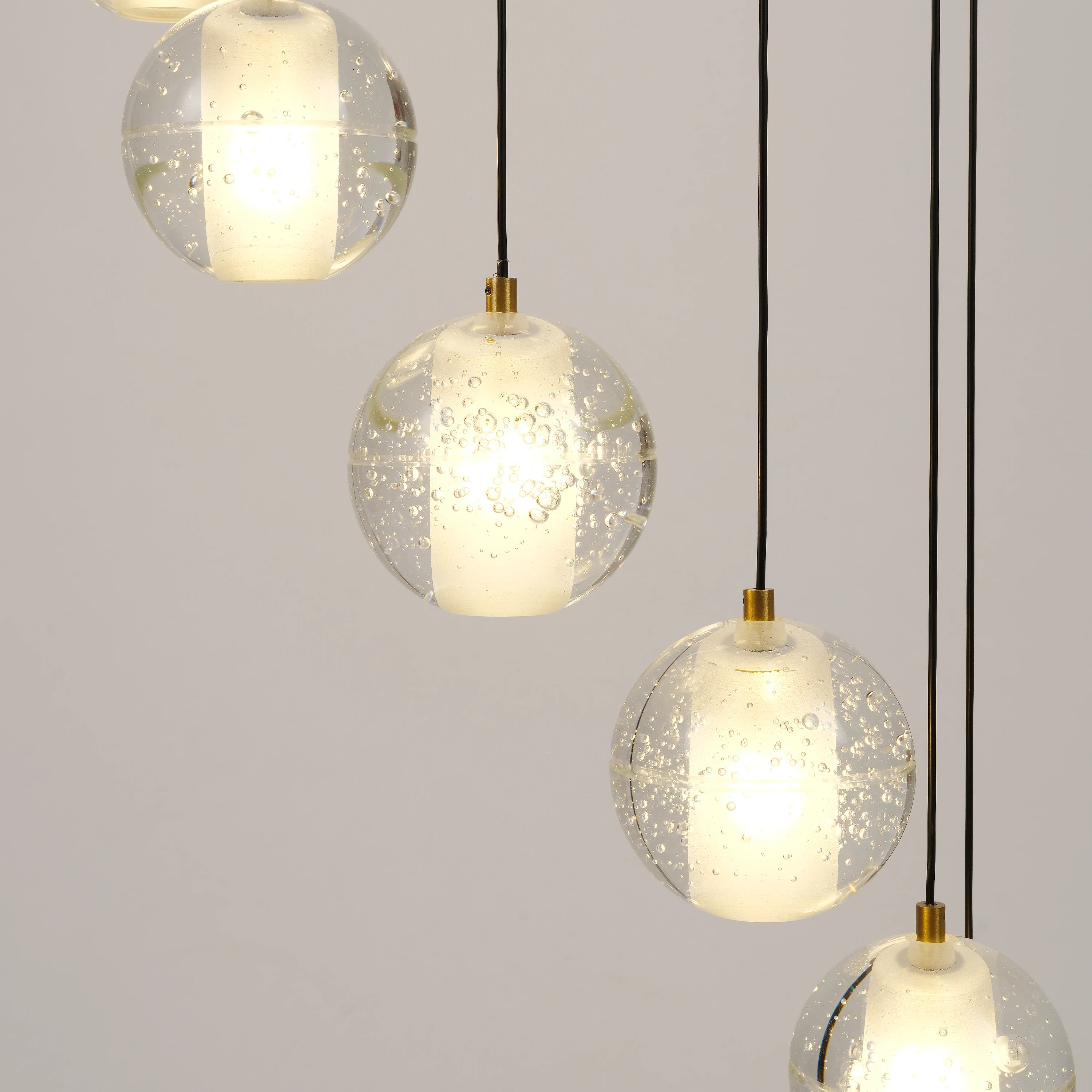 Pearl Ball Ceiling Round Chandelier 20"D