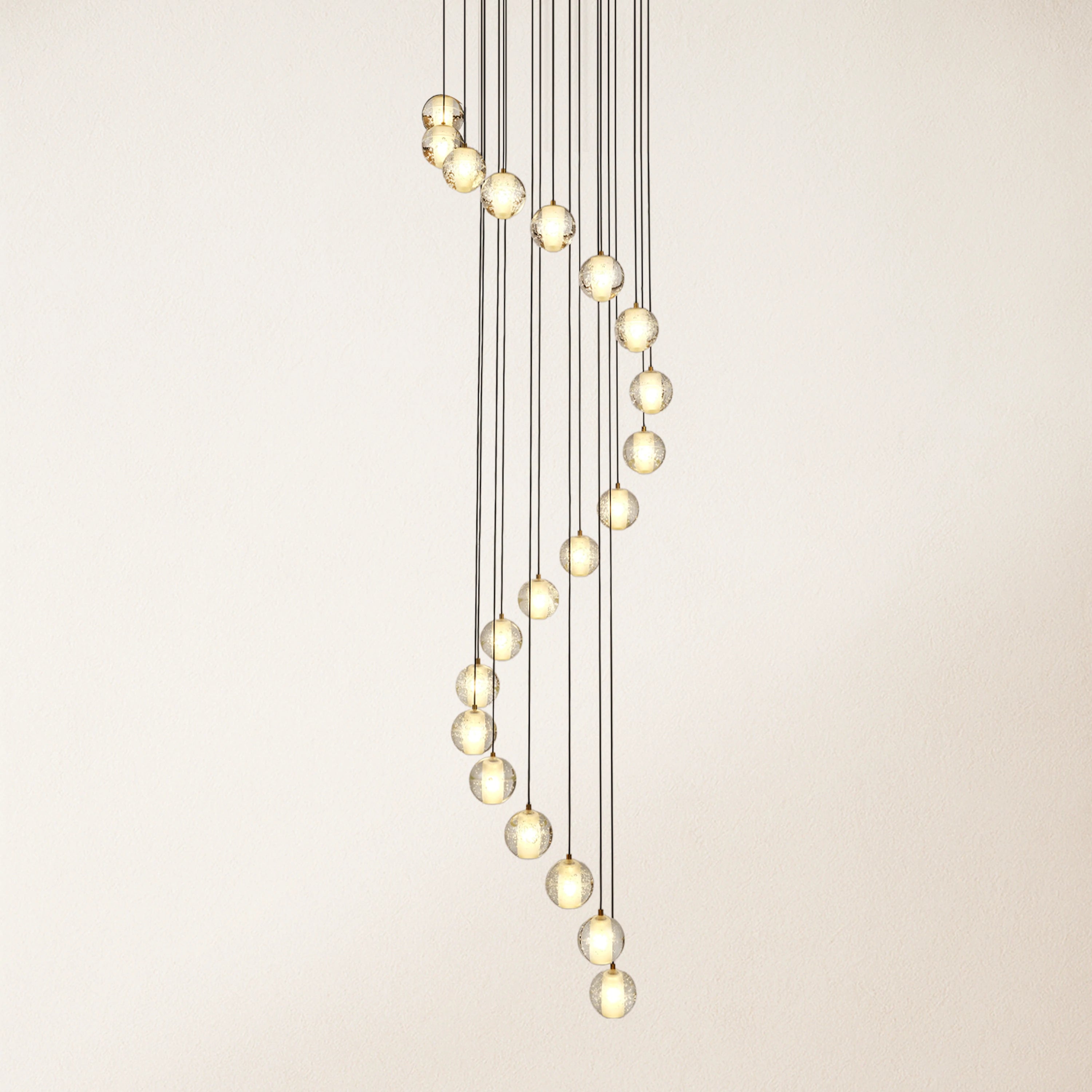 Pearl Ball Ceiling Round Chandelier 26"D