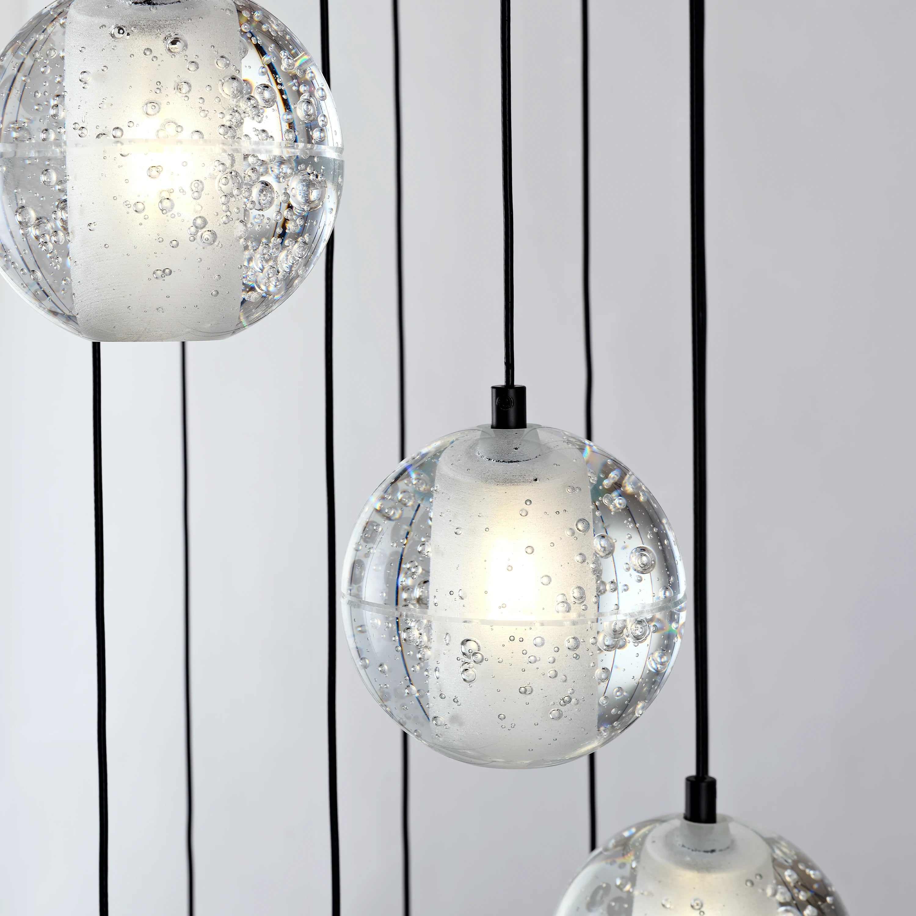 Pearl Ball Ceiling Round Chandelier 20"D