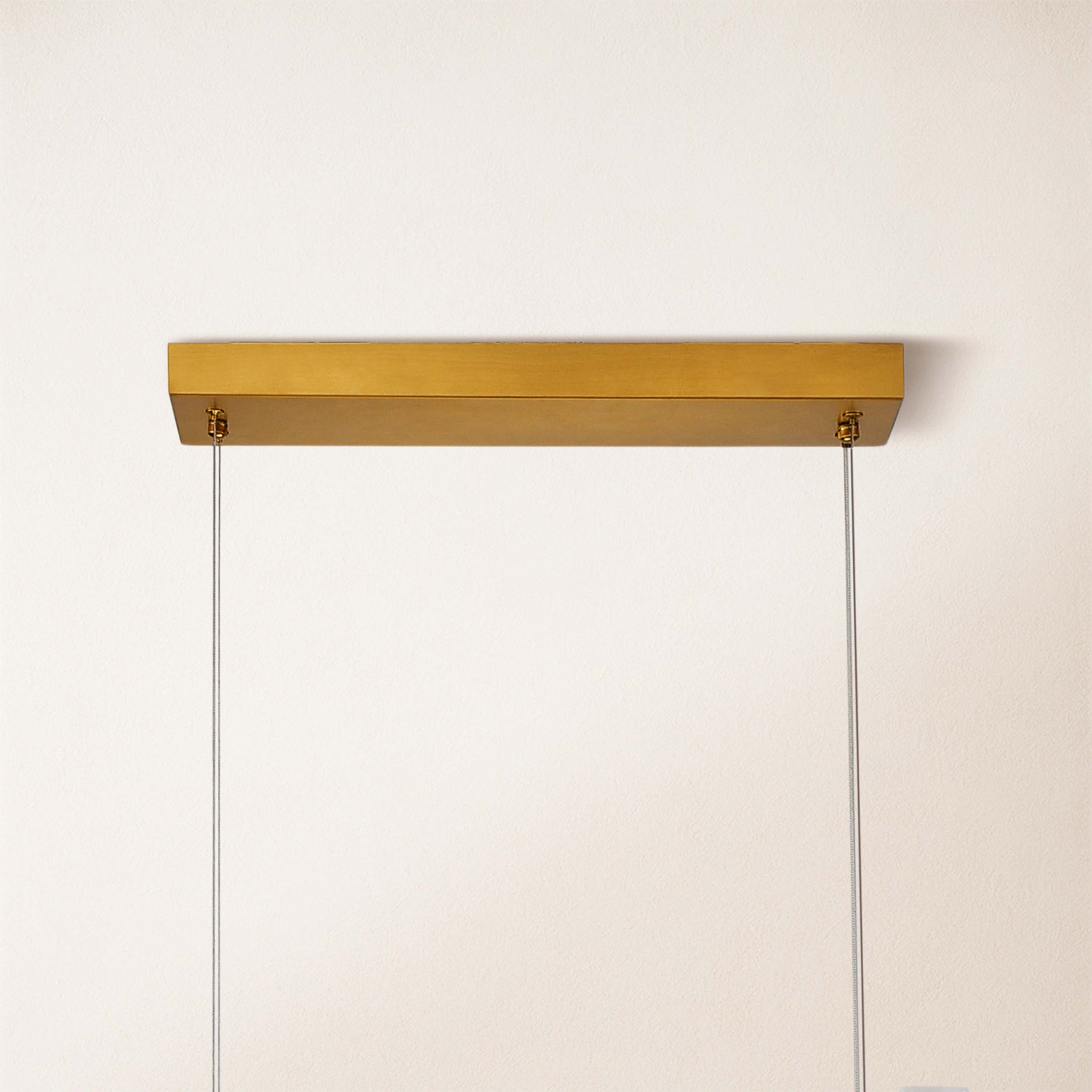 Nocturne Alabaster Rectangular Chandelier 48"#Finish_Gold