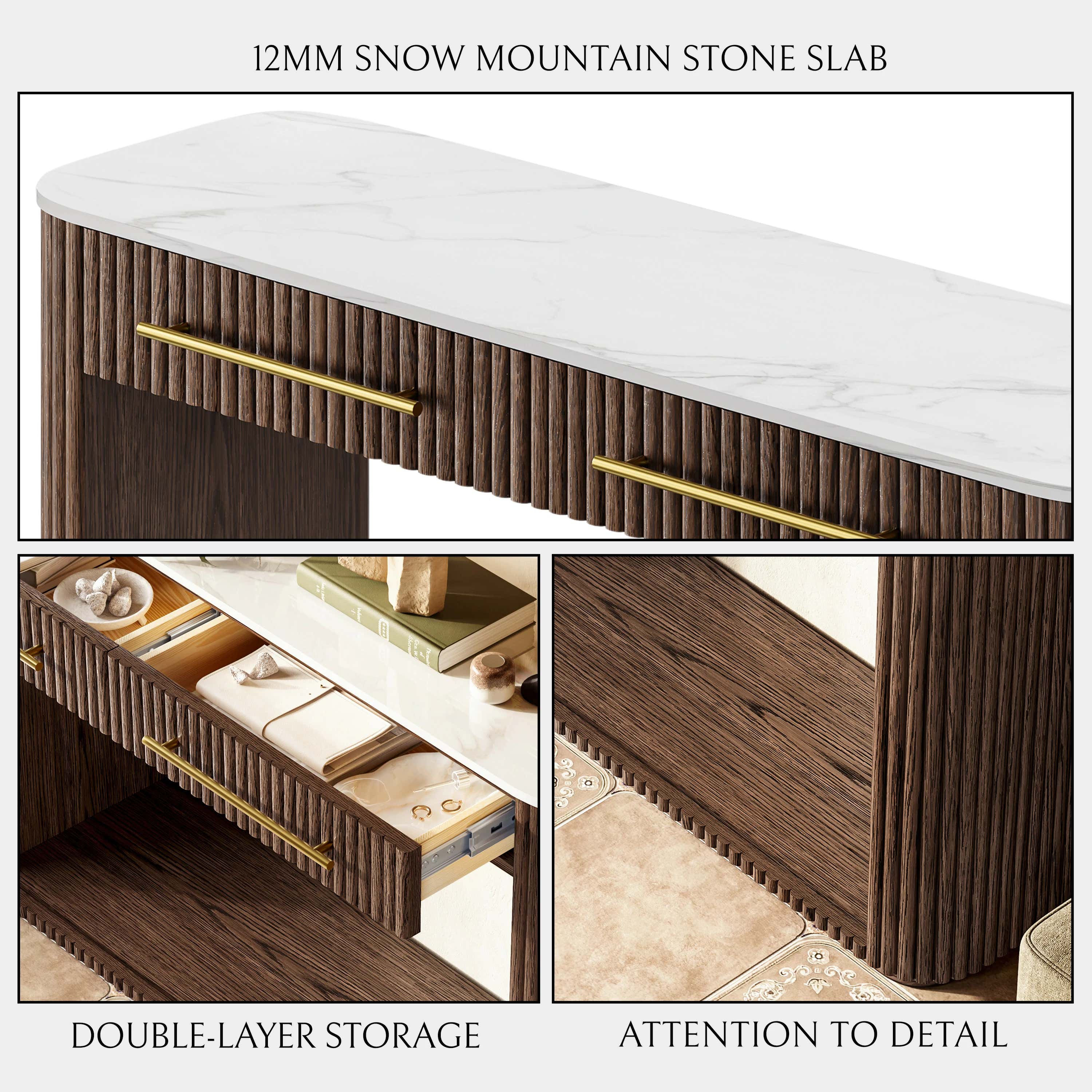 Riley Sintered Stone Console Table 47"W