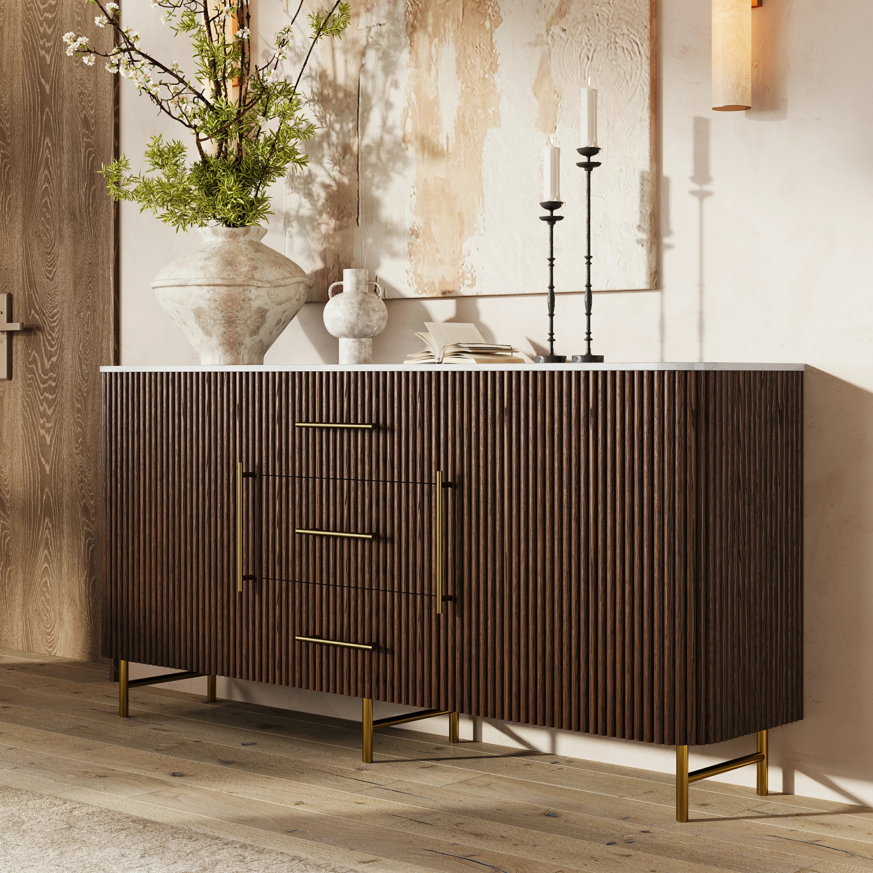 Riley Oak Sideboard 67"W