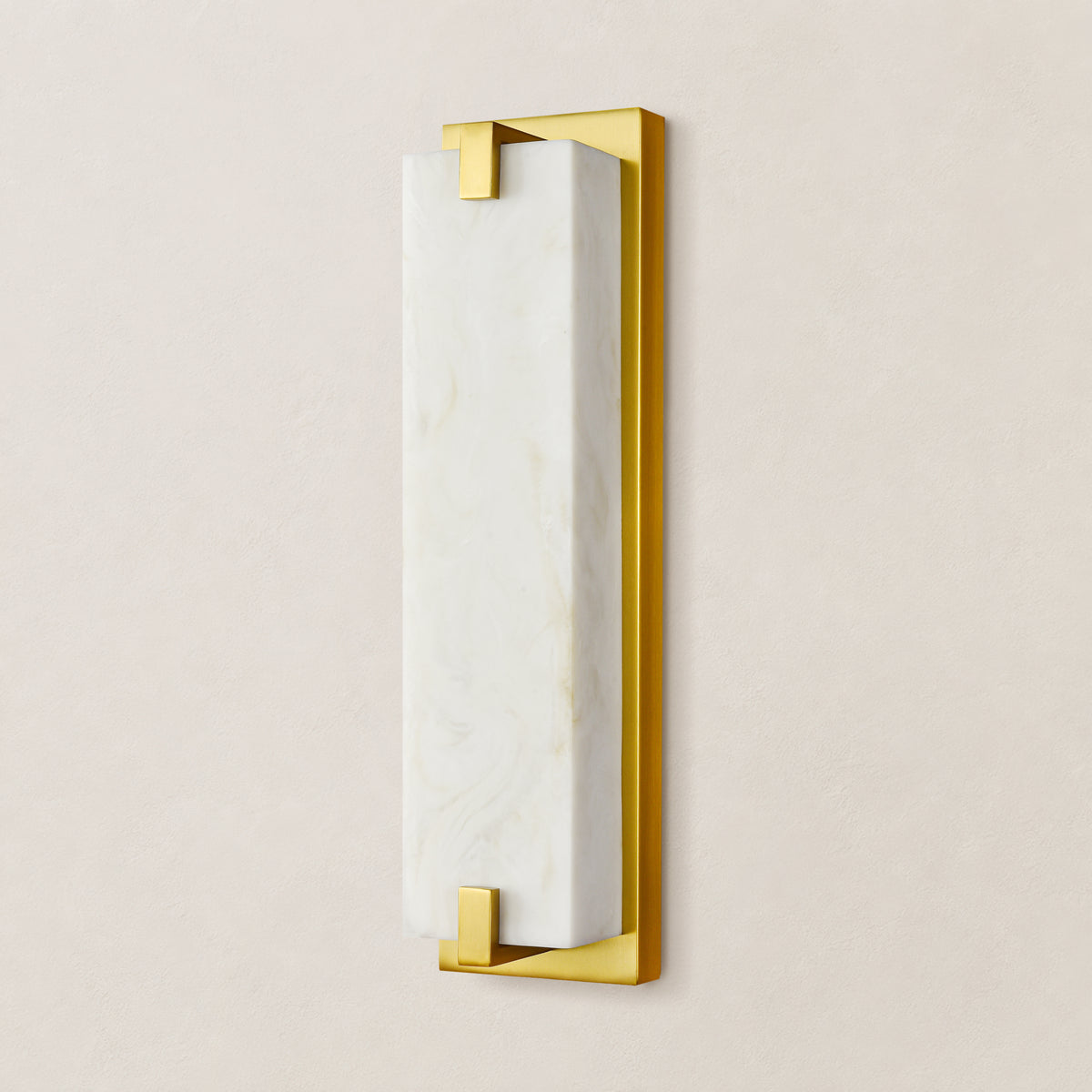 Solvian Resin Rectangular Wall Sconce 18"/24"H