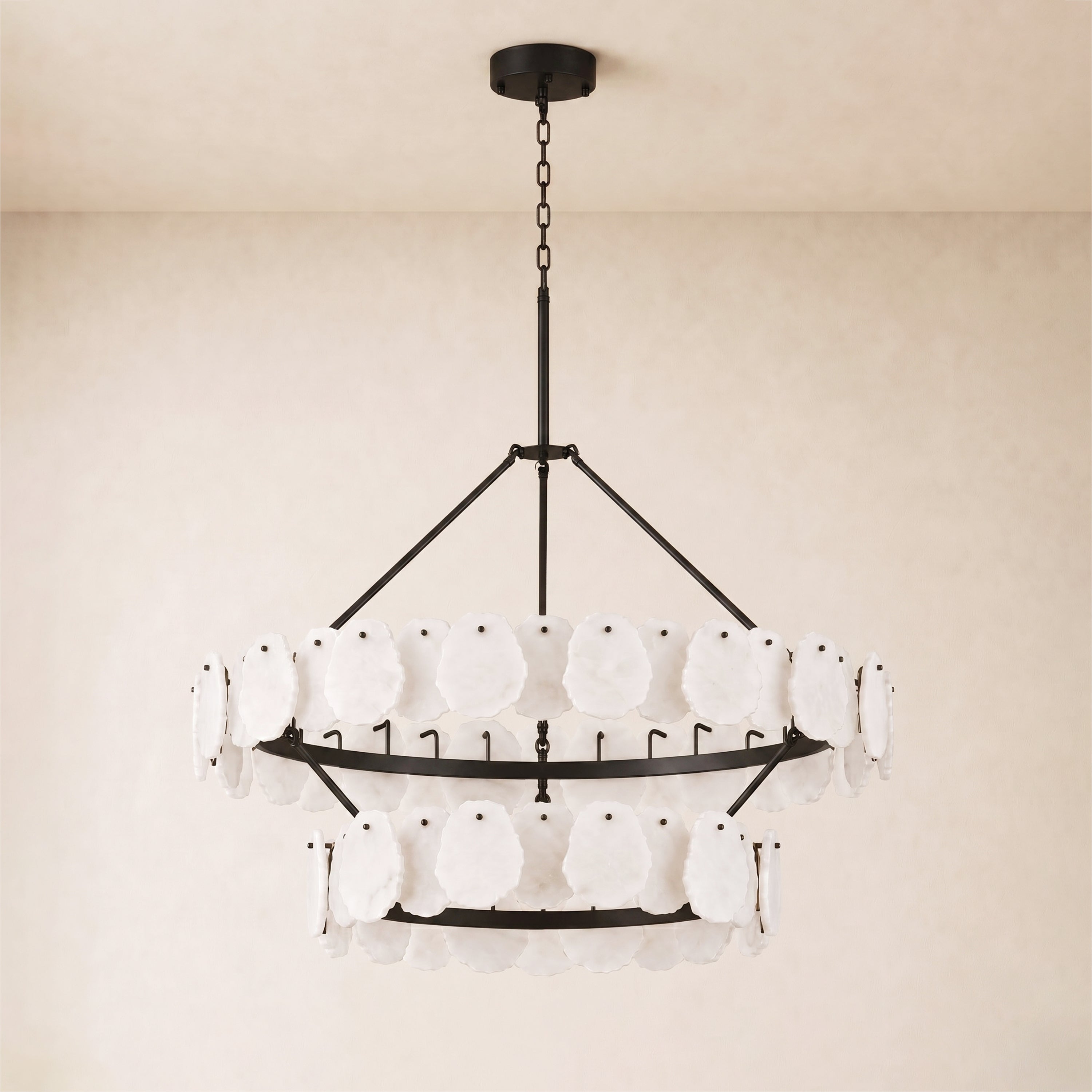 Moira Alabaster Custom Round Chandelier 48"D