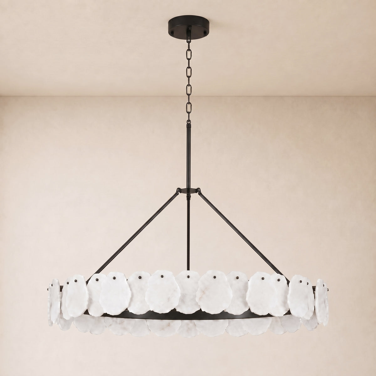 Moira Alabaster Custom Round Chandelier 48"D