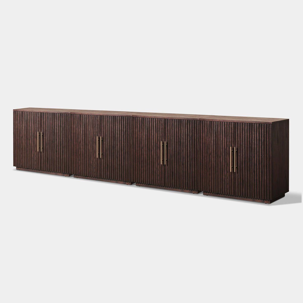 Holt 126″ Solid Oak Console(Set of 4)