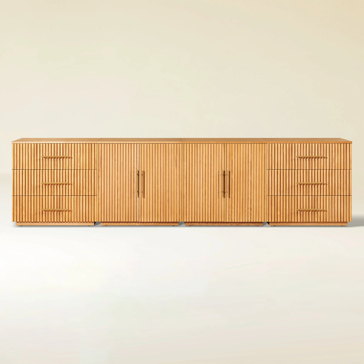 Holt Oak Modular Media Console (Set of 4)