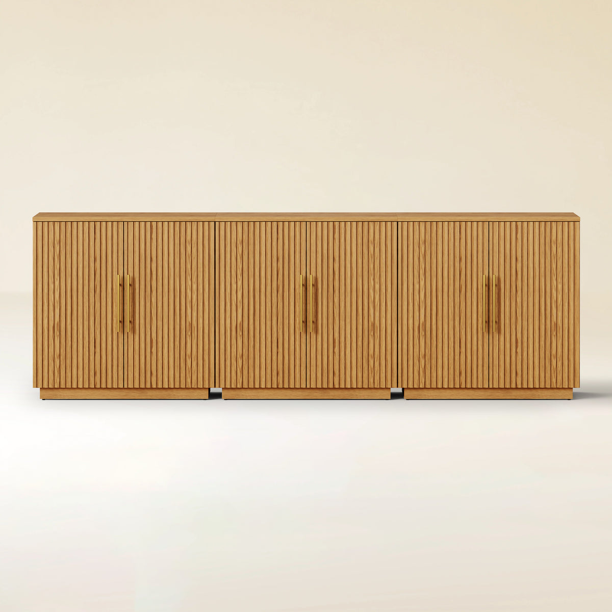 Holt 95″ Solid Oak Console(Set of 3)