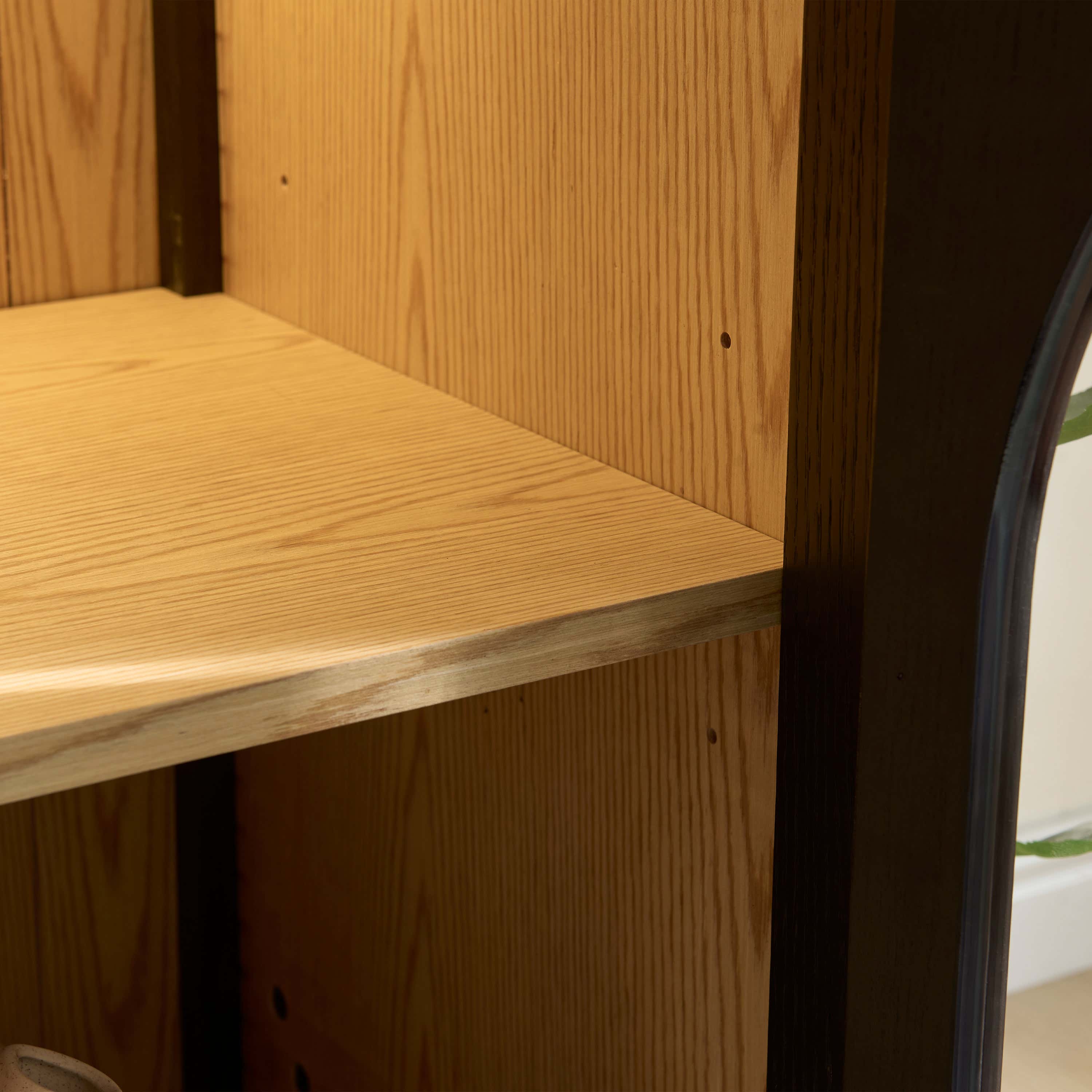 Alvar Arched 32″ Oak Storage Cabinet