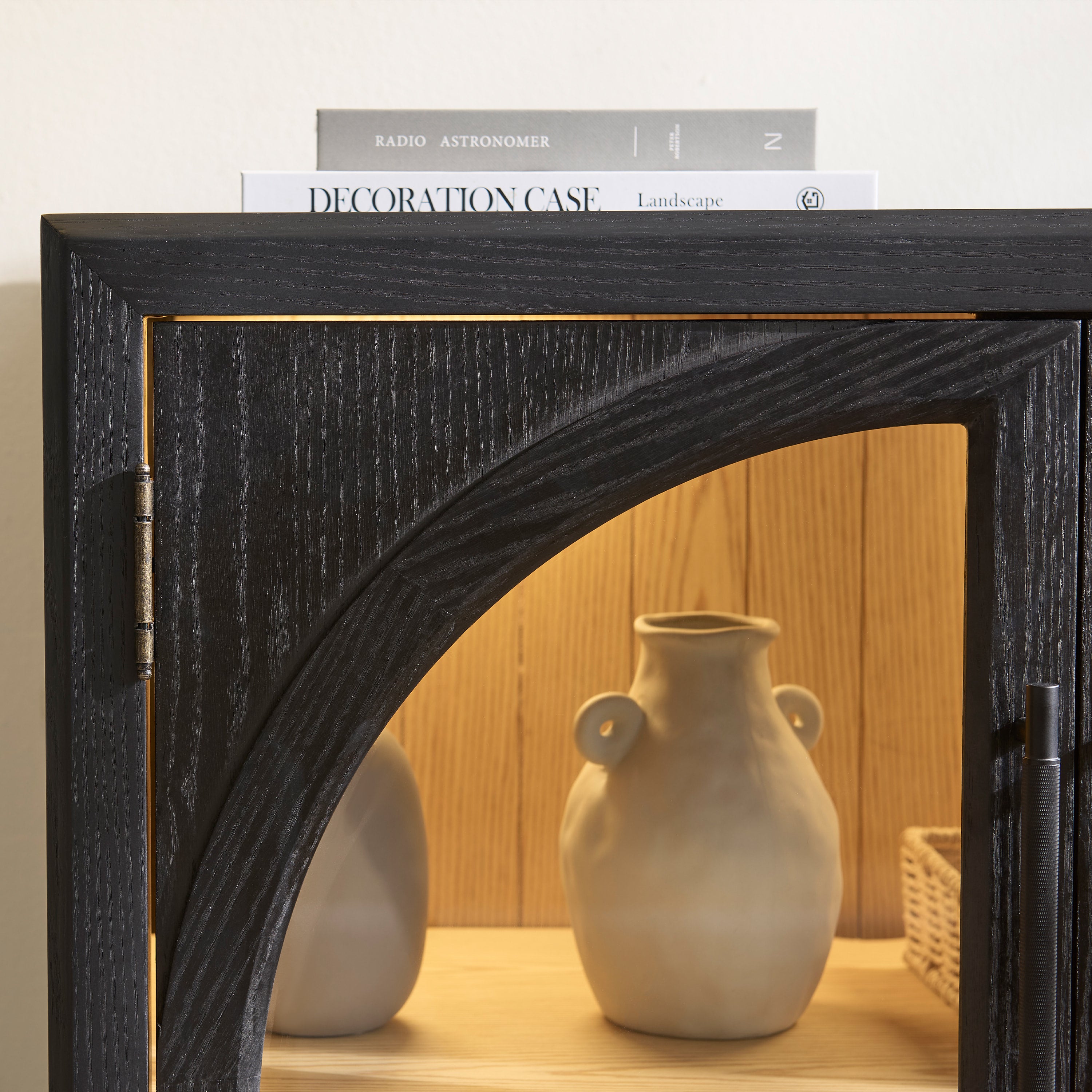 Alvar Arched 126″ Oak Media Console(Set of 4)