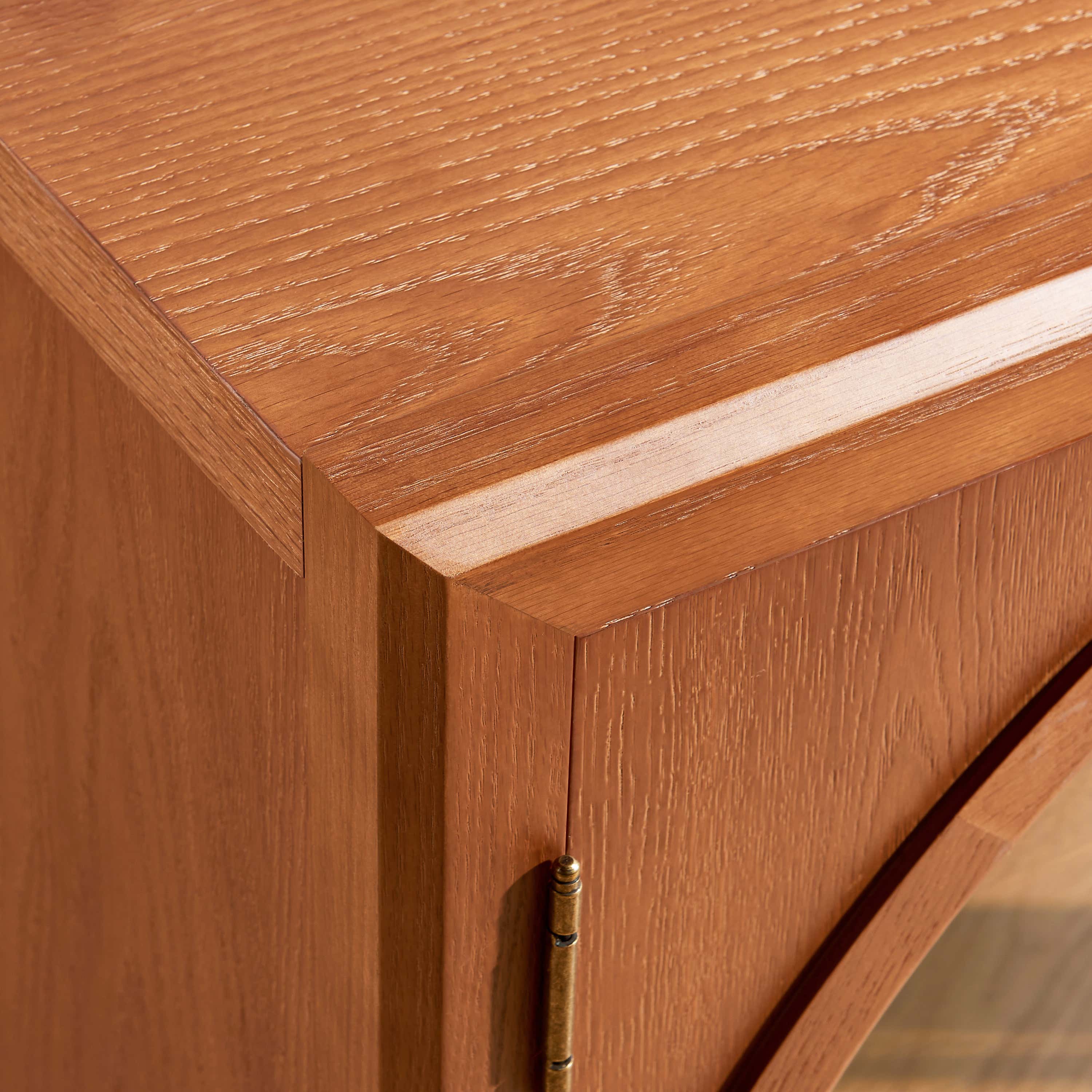 Alvar Arched 126″ Oak Modular Media Console(Set of 4)