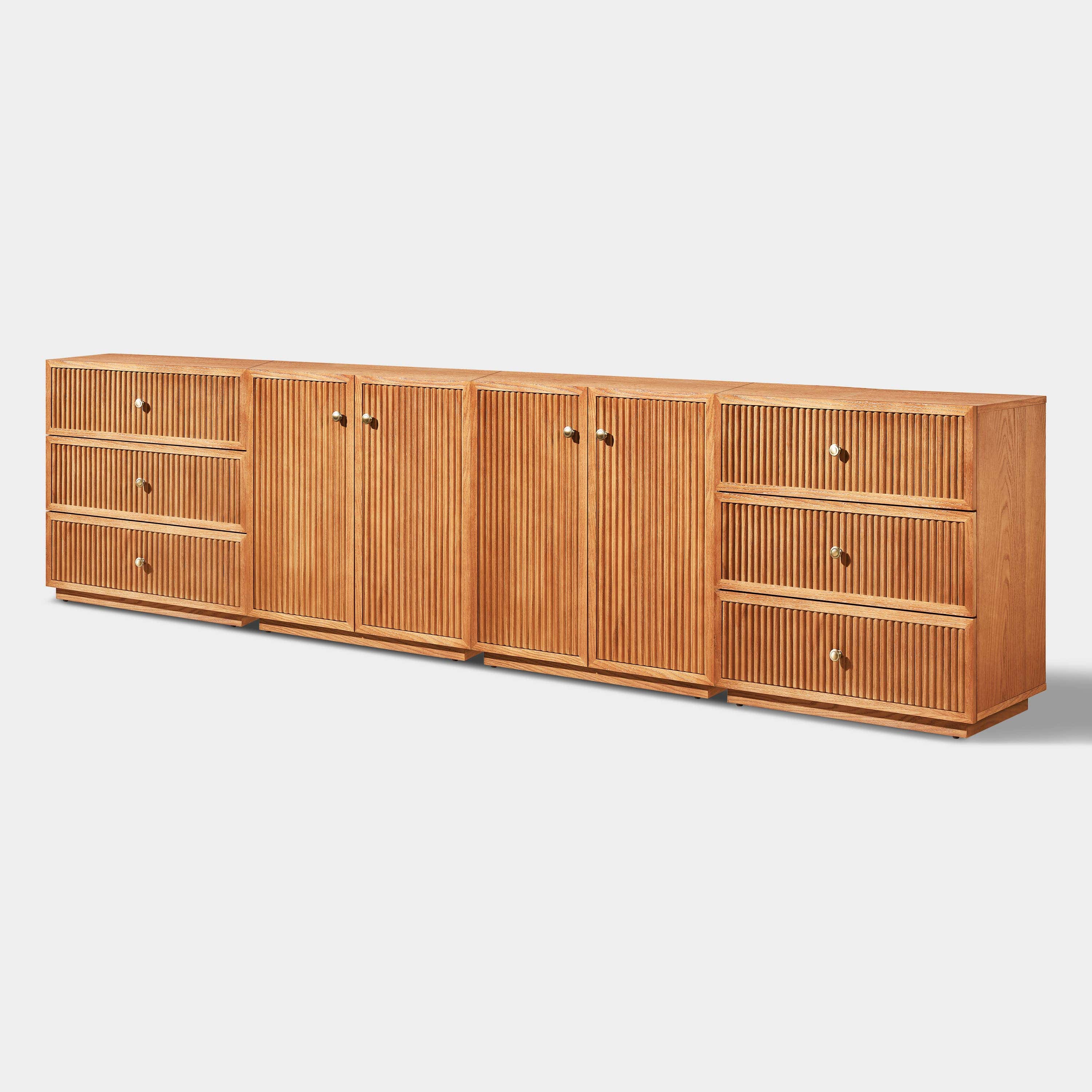 Avery Oak Modular Sideboard 120"W