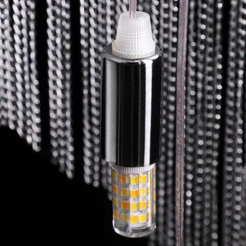 Teresa Cadena Metal Chain Tassel Entryway Chandelier