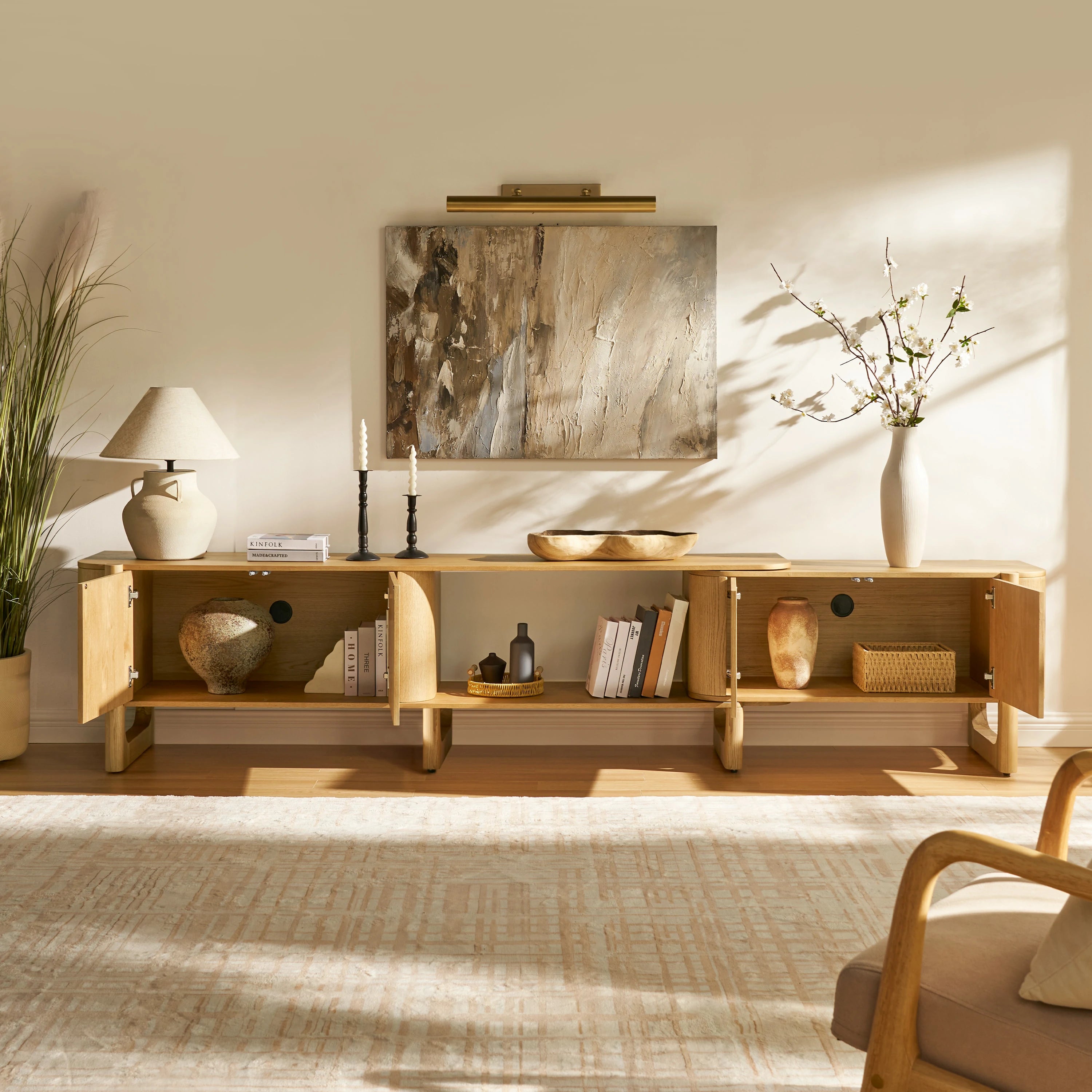 Silas Extendable TV Stand 80" to 110"