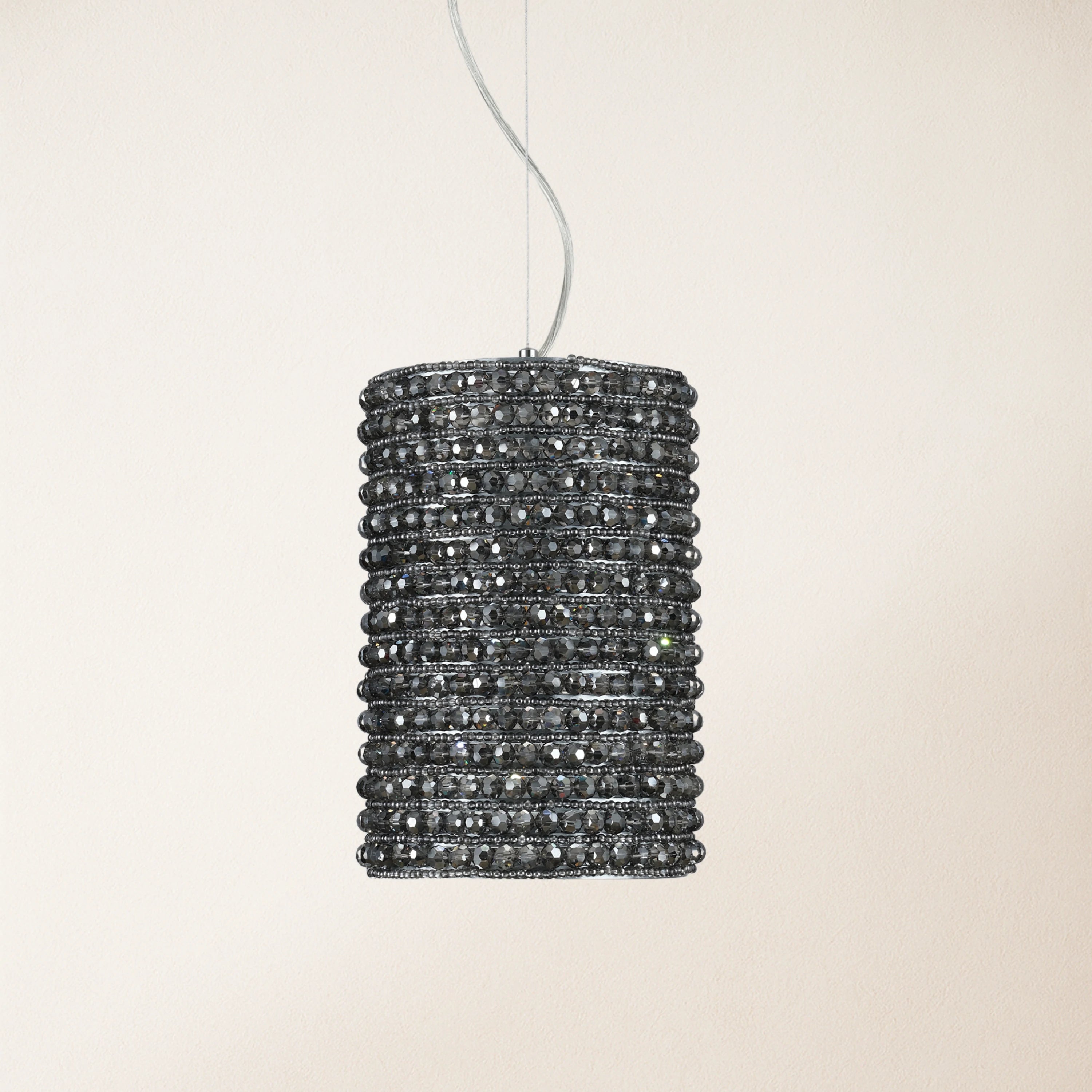 Stellar Beads Pendant Lights Smoke Clear 12"