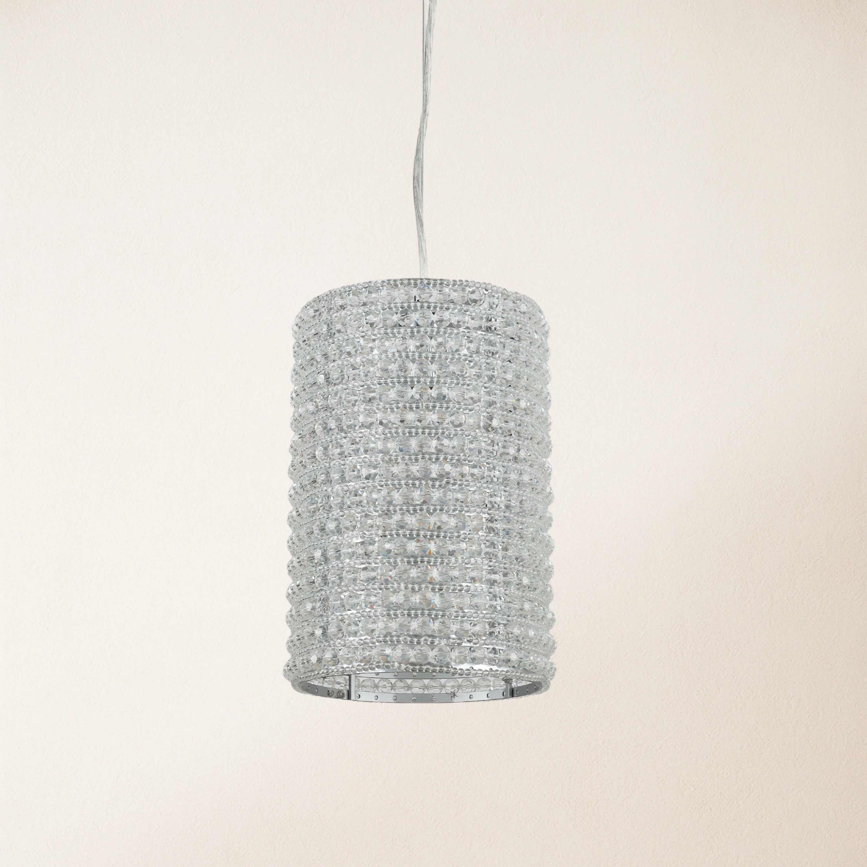 Stellar Beads Pendant Lights Smoke Clear 12"