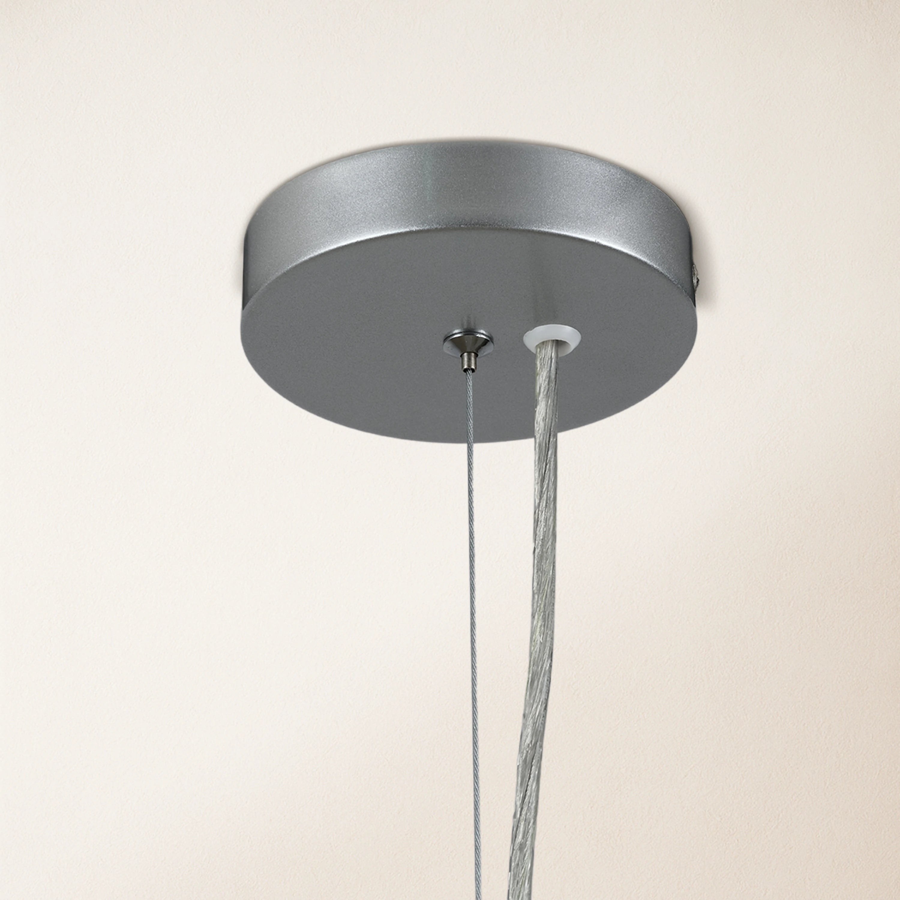 Stellar Beads Pendant Lights Smoke Clear 12"