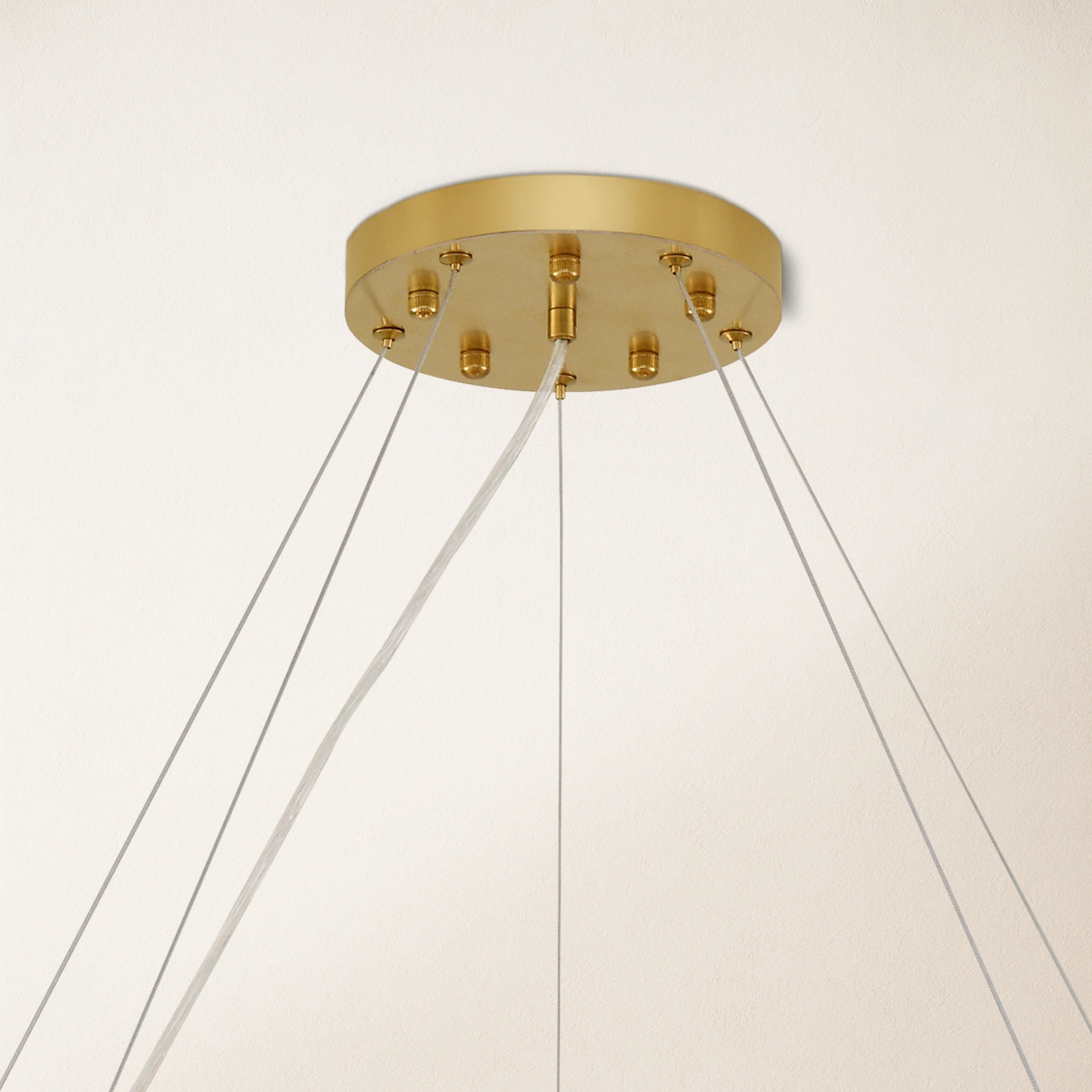 Stellara Crystal Strip Round Chandelier 40"D