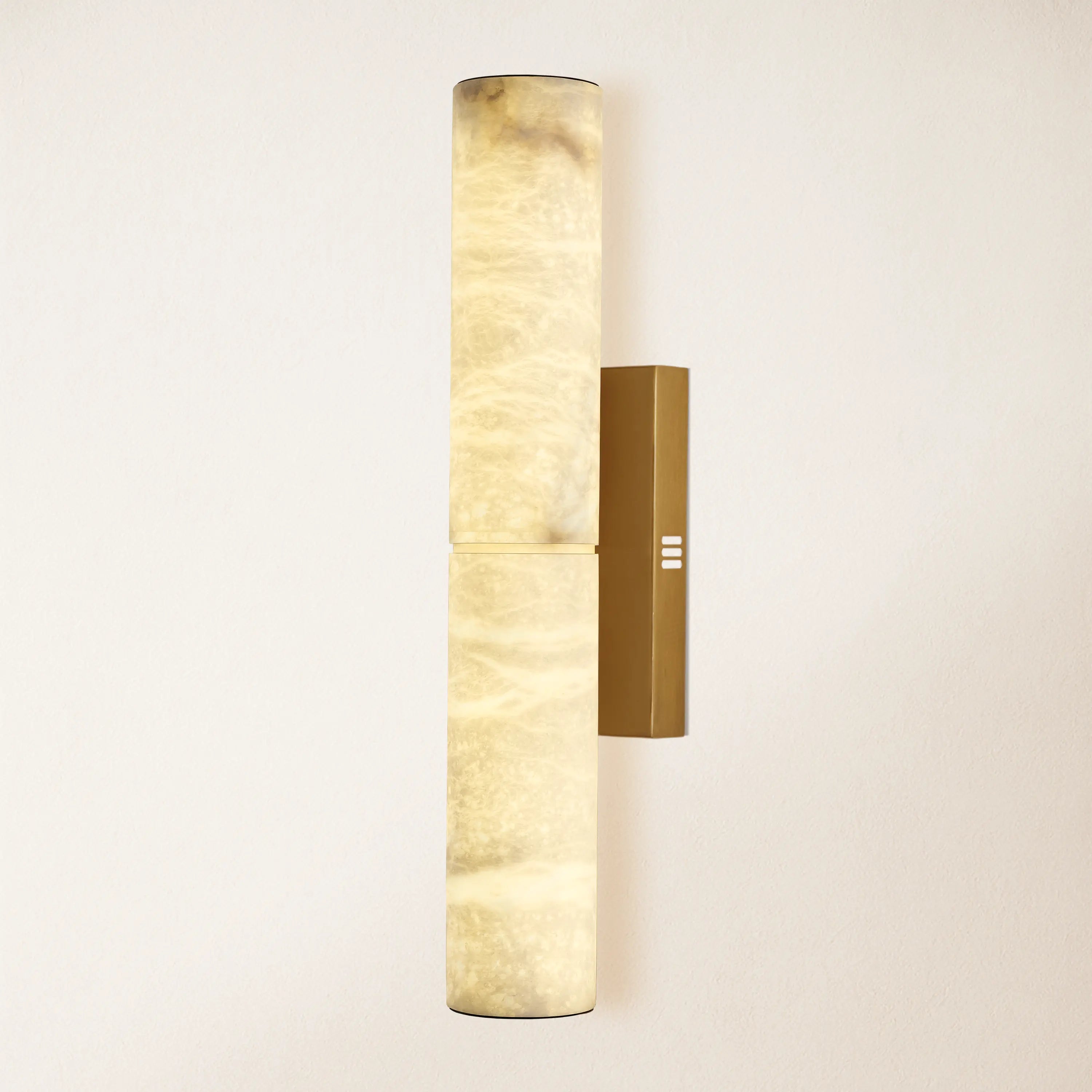 Sylvia Palladian Alabaster Wall Sconce 20"H