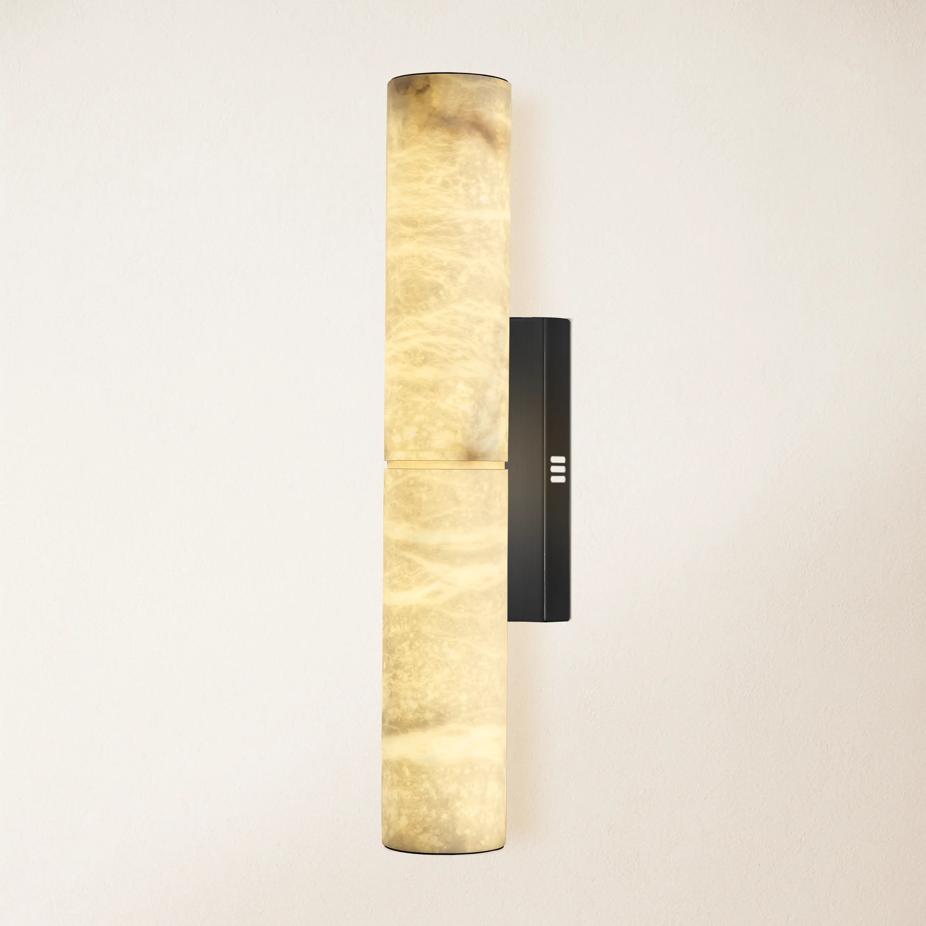 Sylvia Palladian Alabaster Wall Sconce 20"H